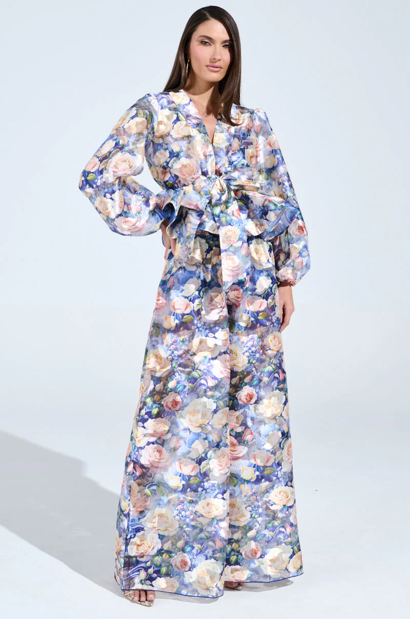 EXALTED FLORAL TIE FRONT BLOUSE - Image 6
