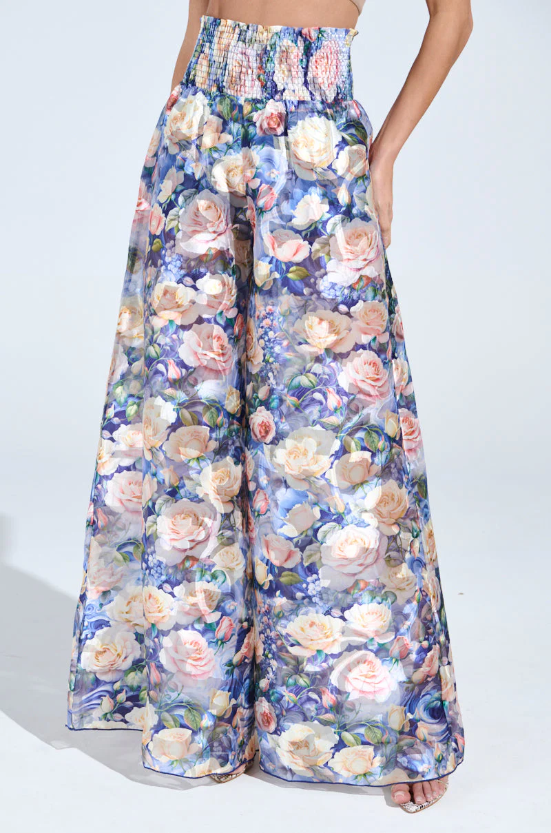 EXALTED FLORAL PALAZZO PANT - Image 2