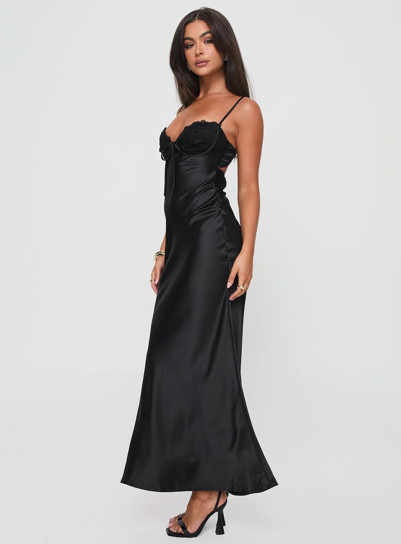Fadyen Bias Cut Maxi Dress Black - Image 3