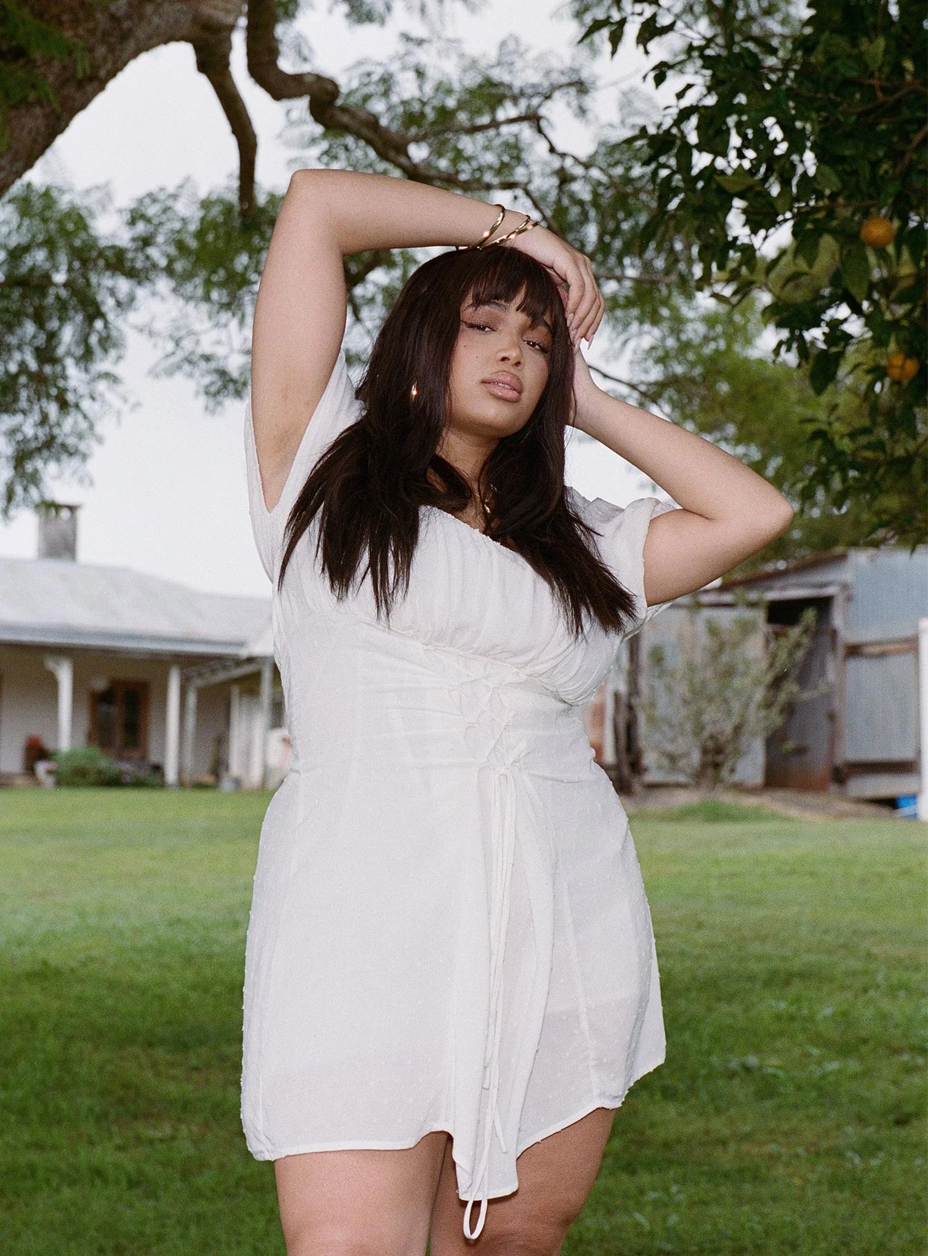 Fauci Mini Dress White Curve - Image 2