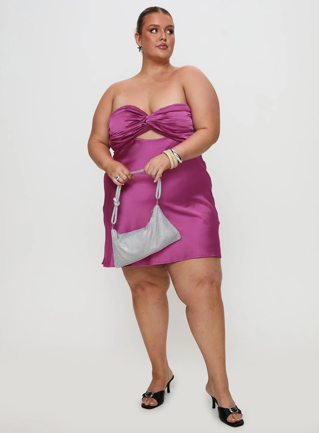 Faviola Mini Dress Purple Curve - Image 3