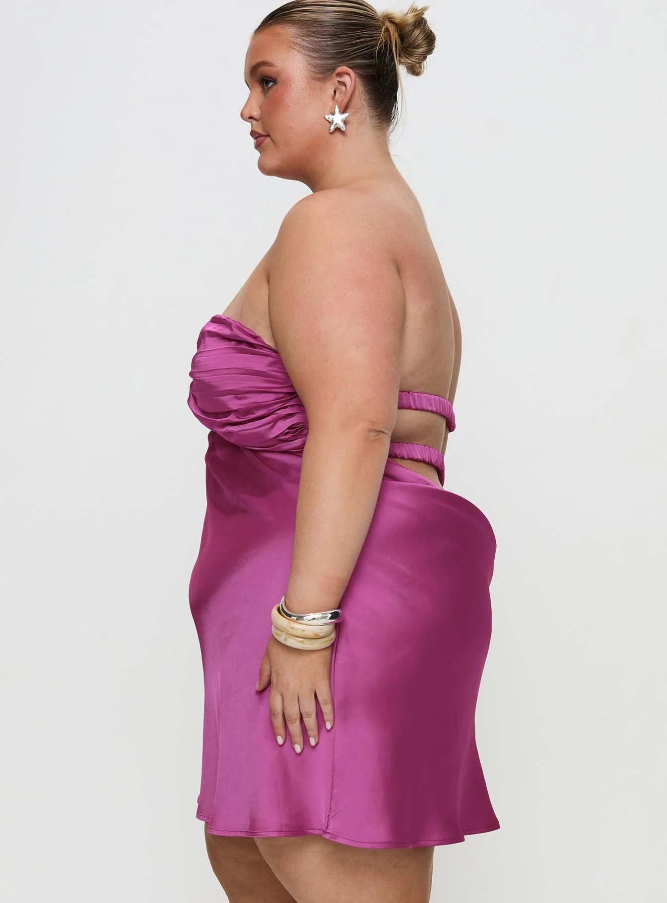 Faviola Mini Dress Purple Curve - Image 4