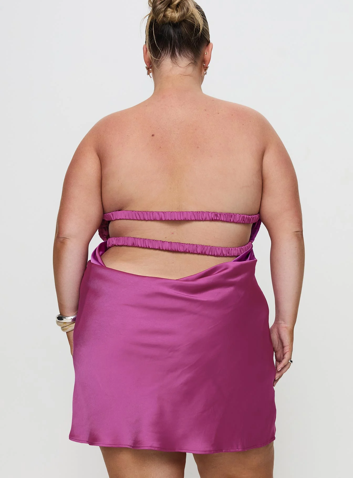 Faviola Mini Dress Purple Curve - Image 5