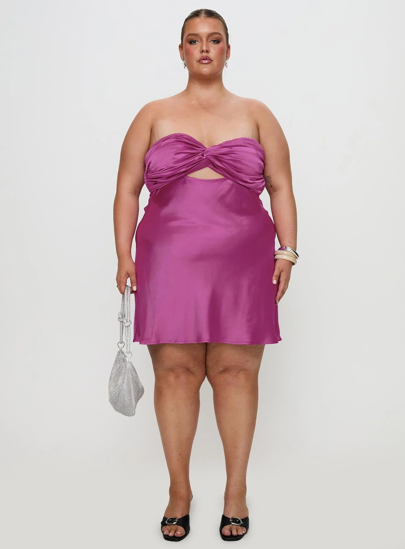 Faviola Mini Dress Purple Curve - Image 7