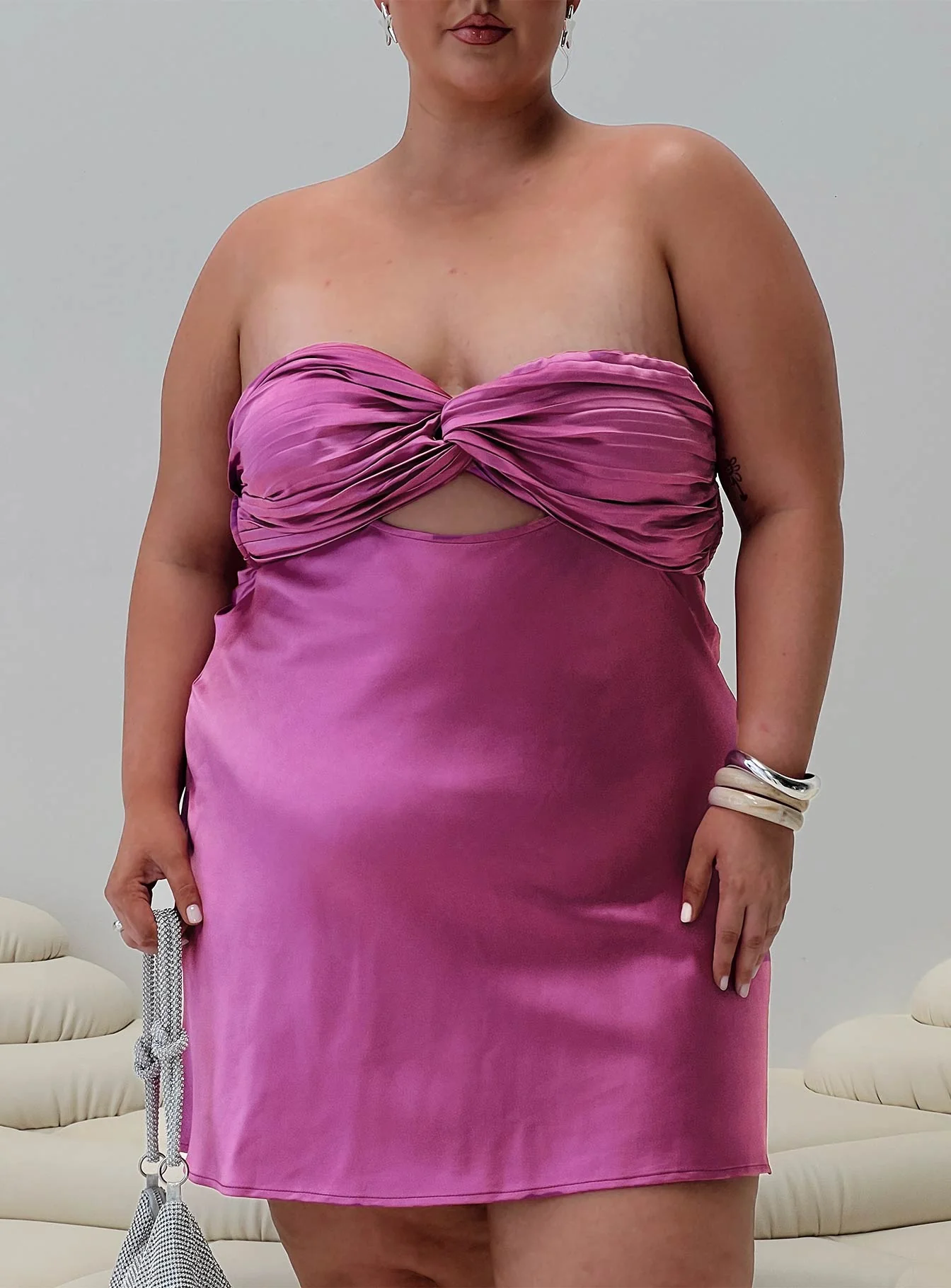 Faviola Mini Dress Purple Curve - Image 8