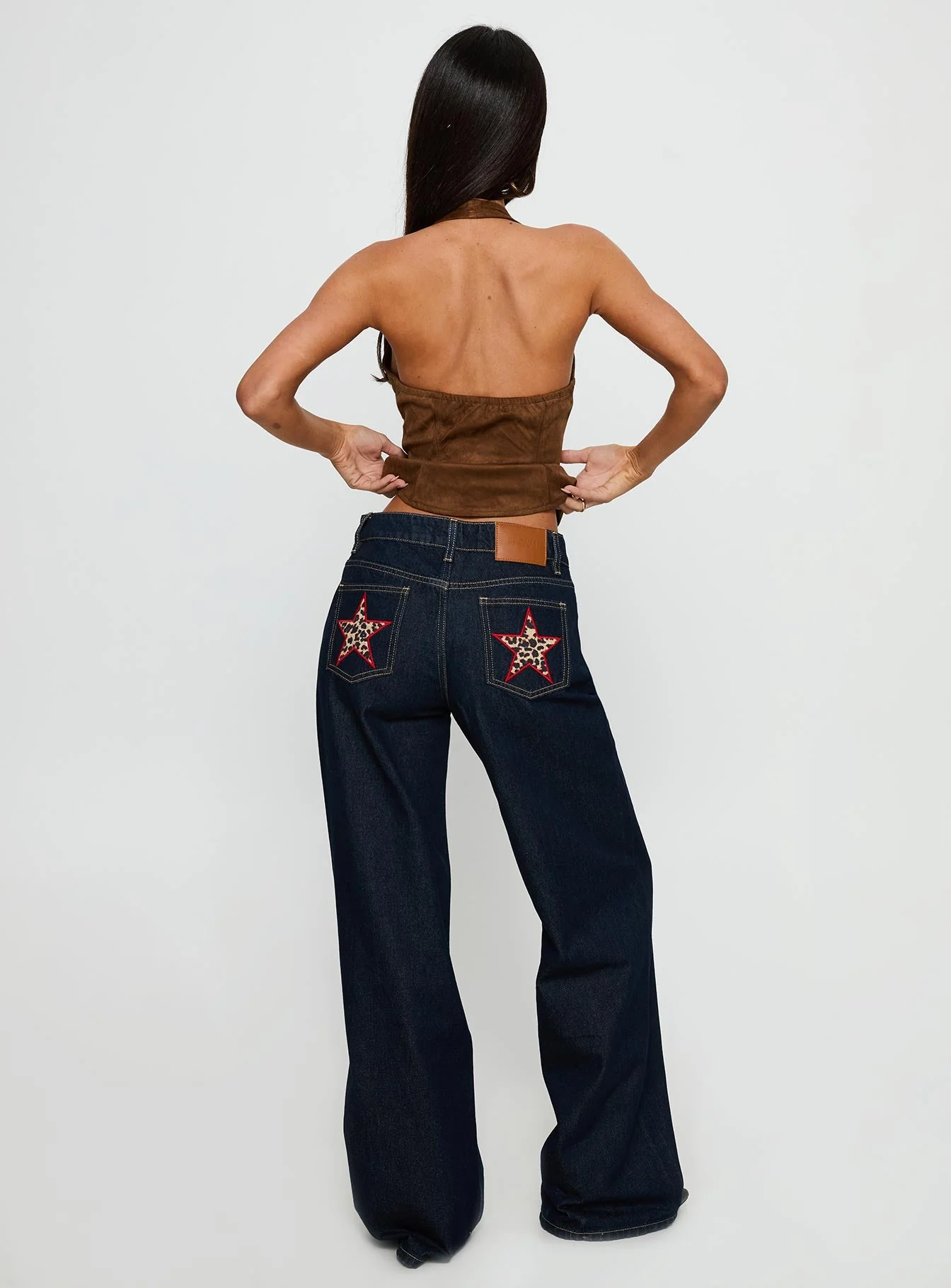 Favourite Reference Mid Rise Straight Leg Jeans Dark Indigo - Image 5