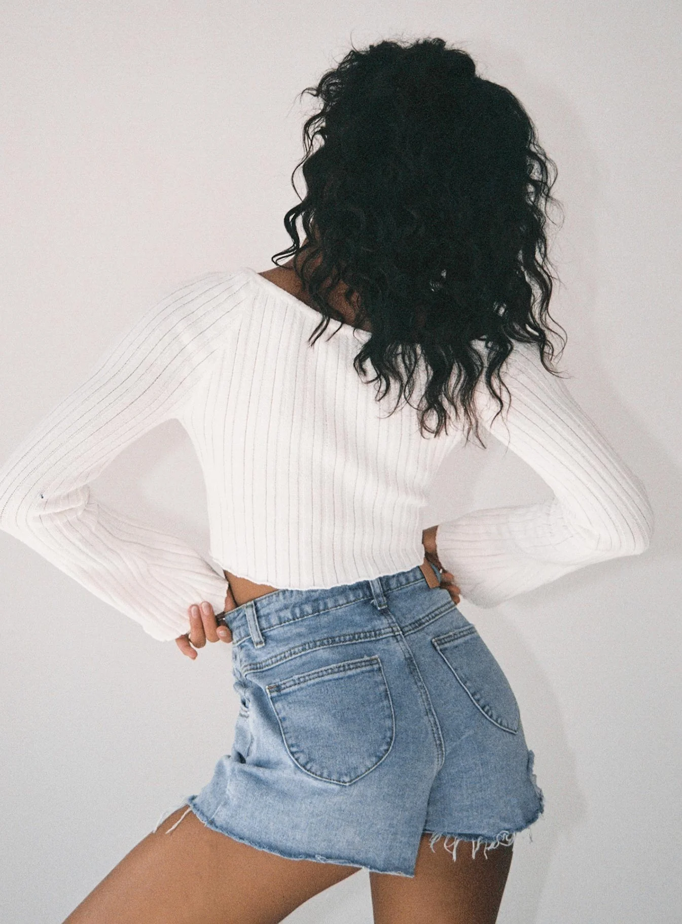 Feels Like Summer Denim Shorts - Image 5
