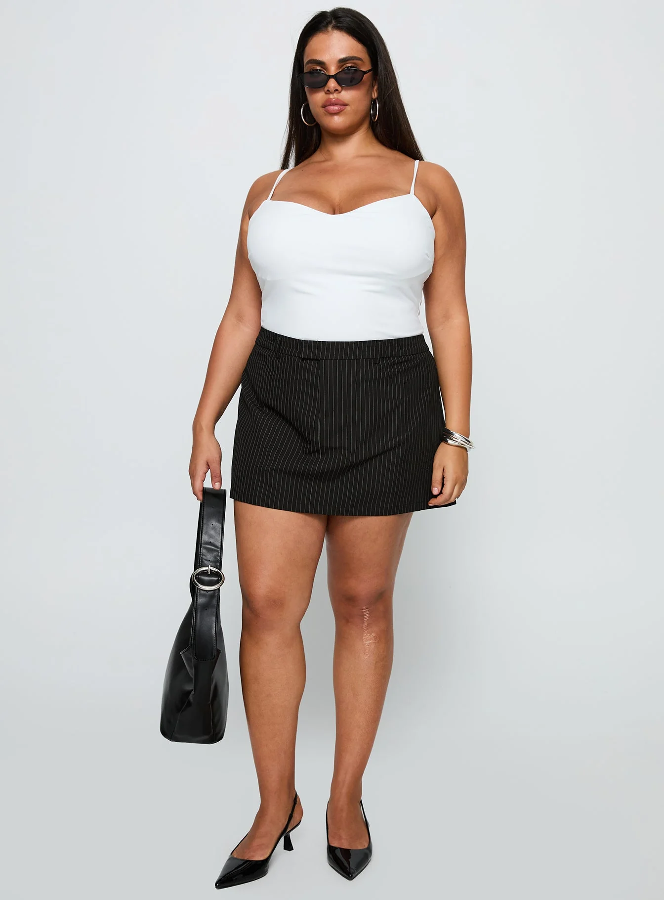 Feminique Skort Black Stripe Curve - Image 2