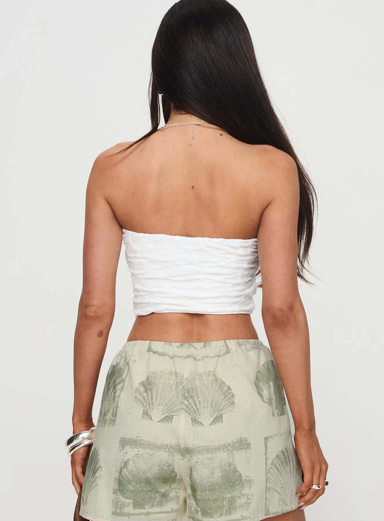 Fidget Strapless Top White - Image 5