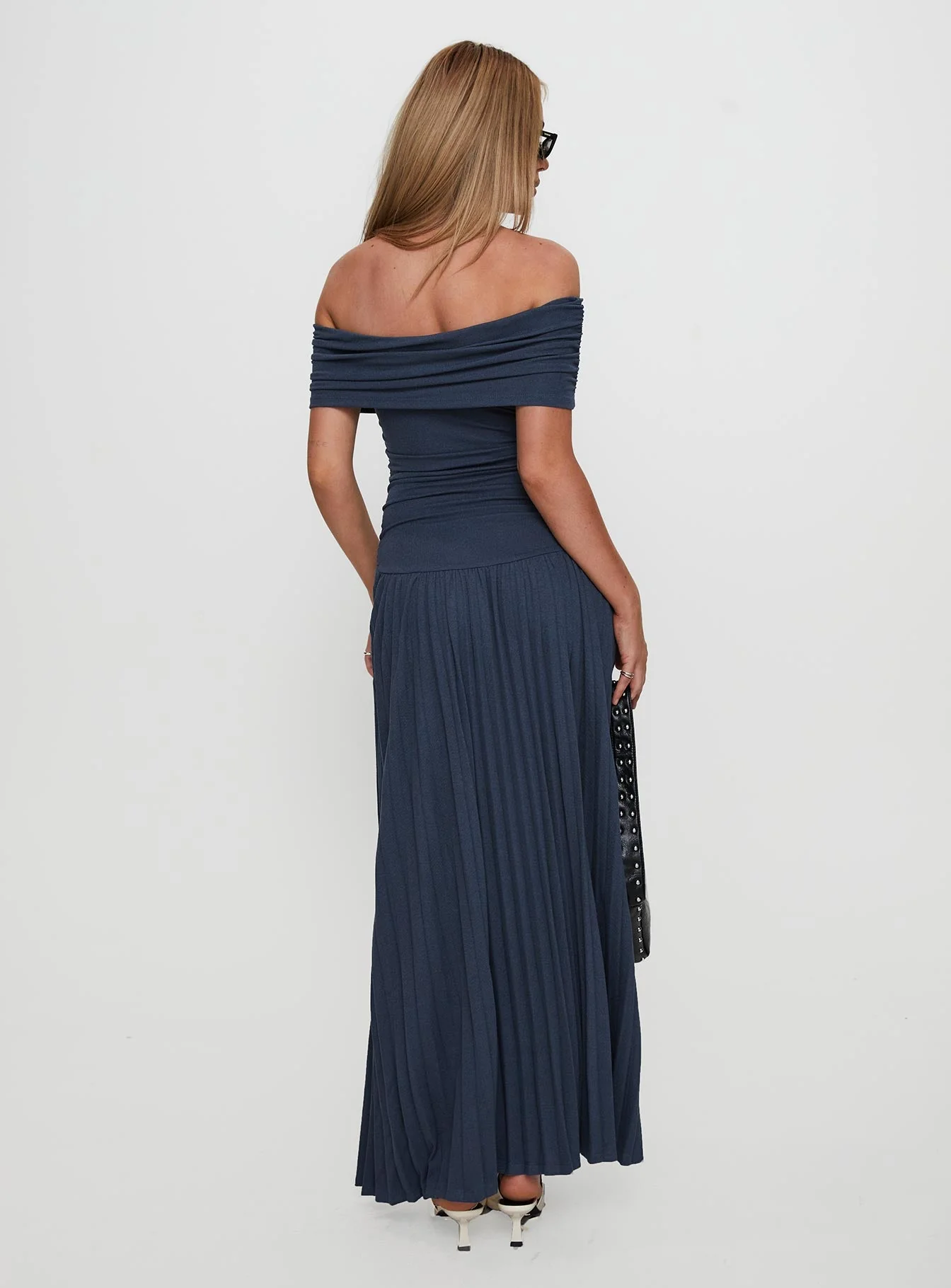 Field Of Dreams Maxi Dress Navy - Image 5