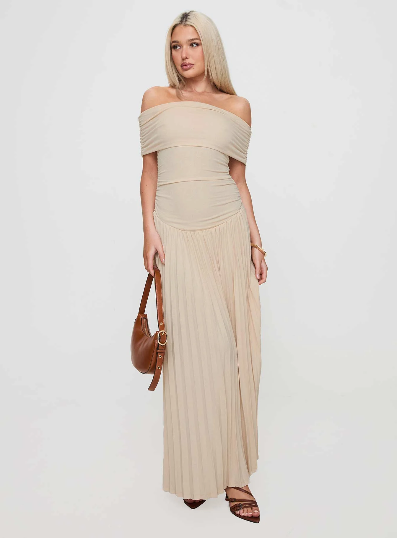 Field Of Dreams Maxi Dress Oatmeal - Image 2