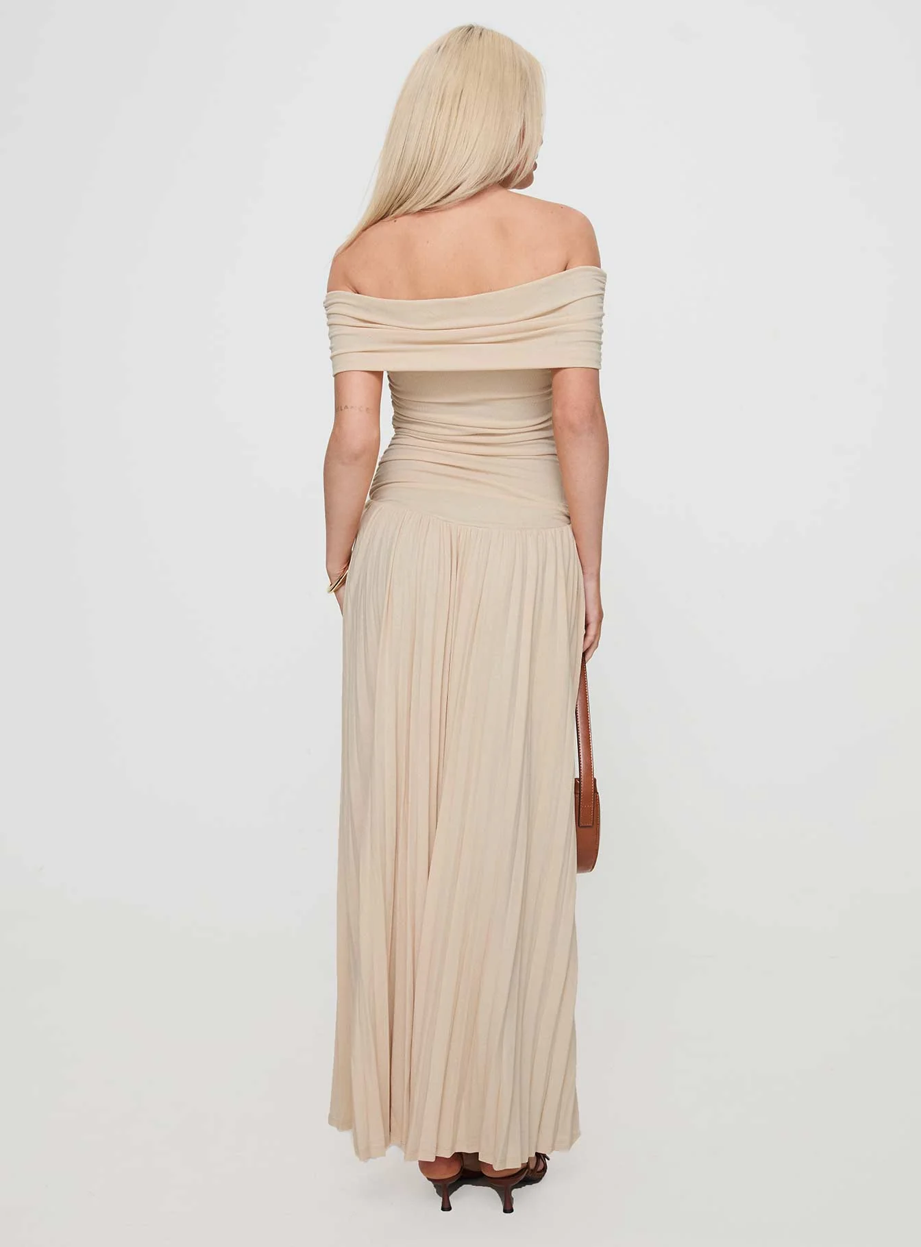 Field Of Dreams Maxi Dress Oatmeal - Image 5