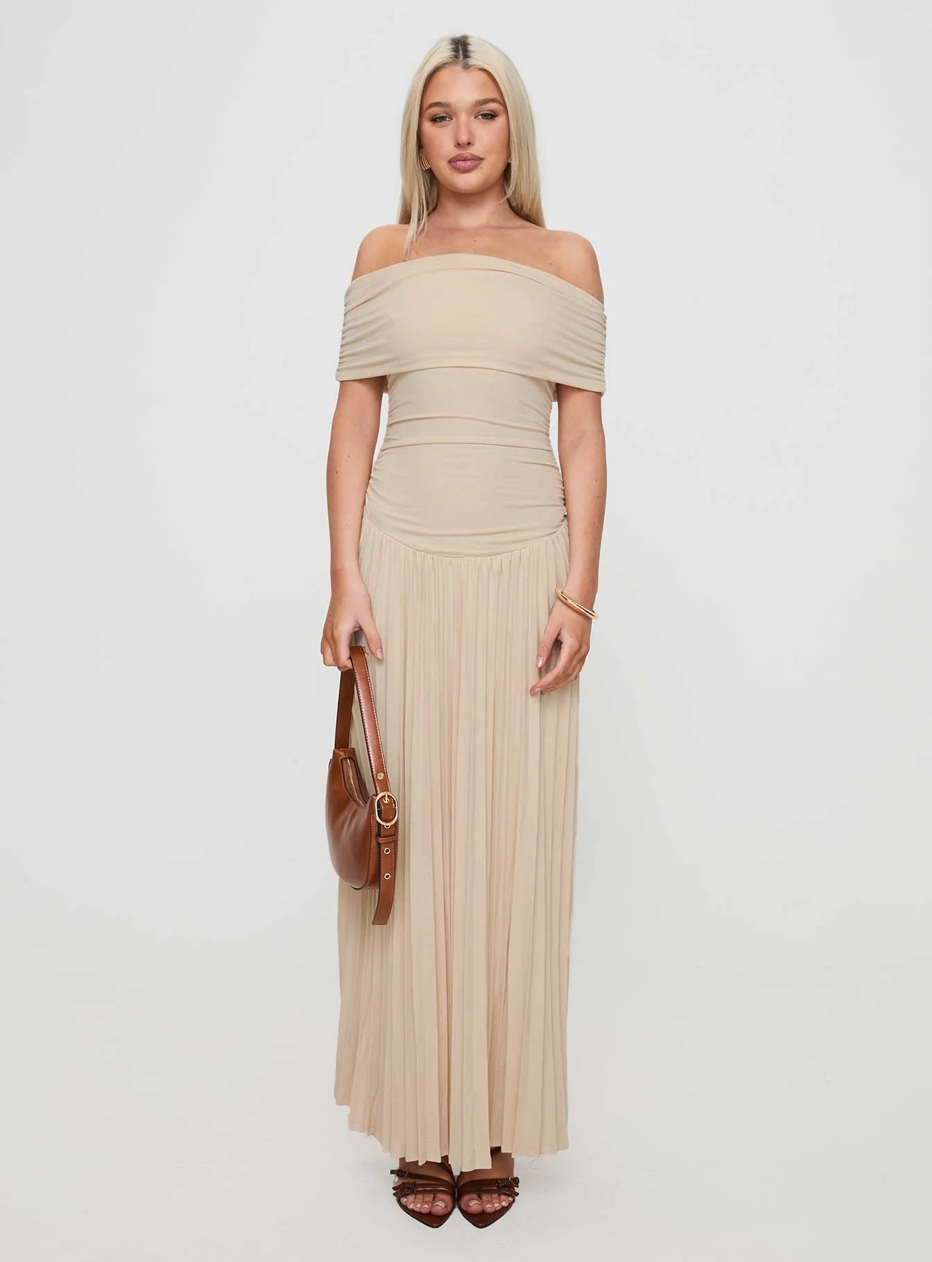 Field Of Dreams Maxi Dress Oatmeal - Image 7