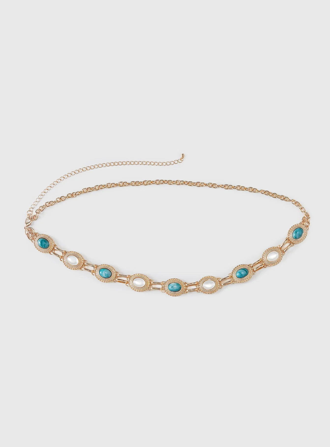 Finesse Beaded Chain Belt Gold - Image 2