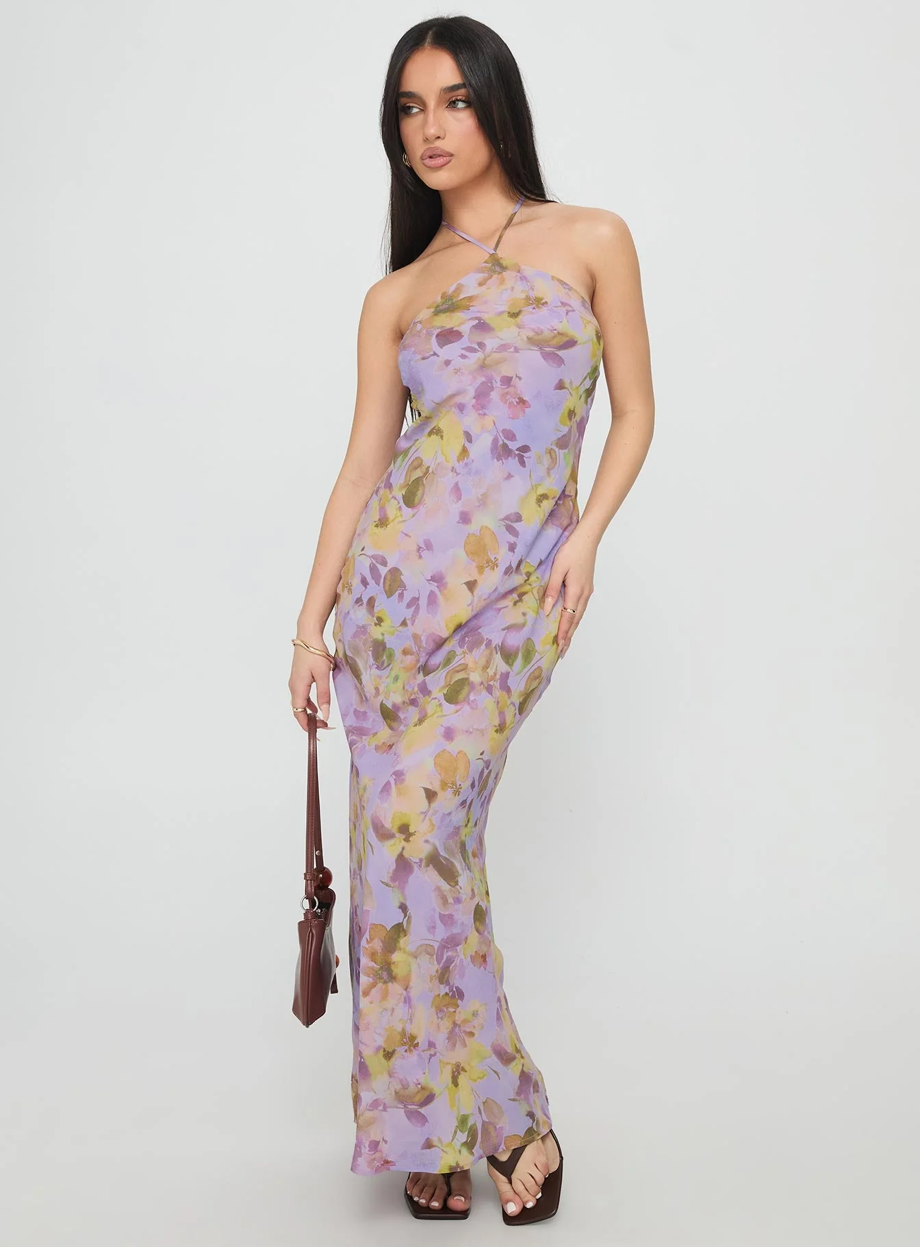 Florabella Halter Maxi Dress Multi - Image 2
