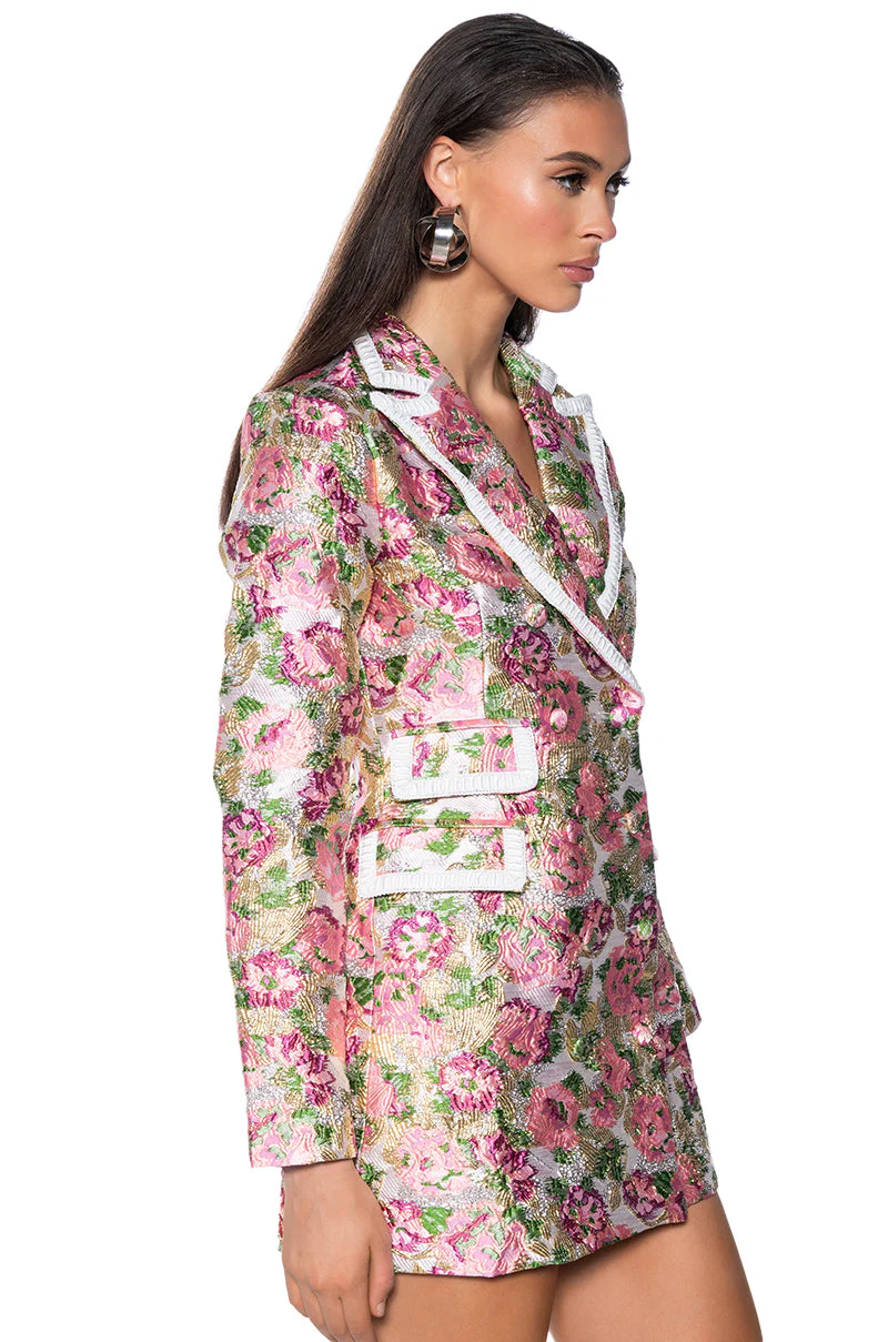 FLORAL DREAMS BROCADE SUIT DRESS - Image 2