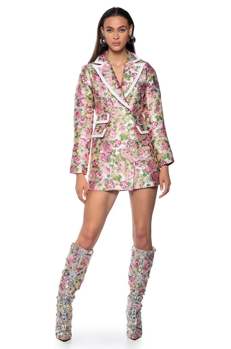 FLORAL DREAMS BROCADE SUIT DRESS - Image 3