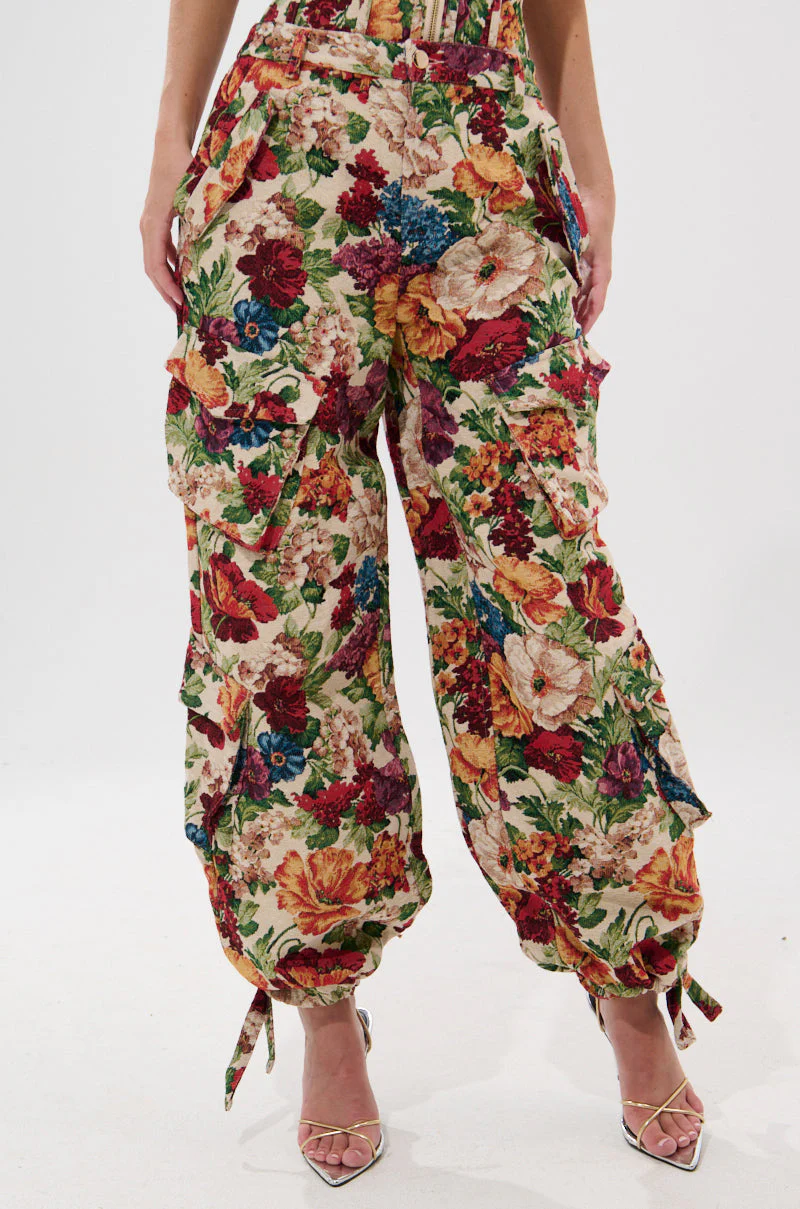 FLORAL FOR DAYS BROCADE TROUSER - Image 4