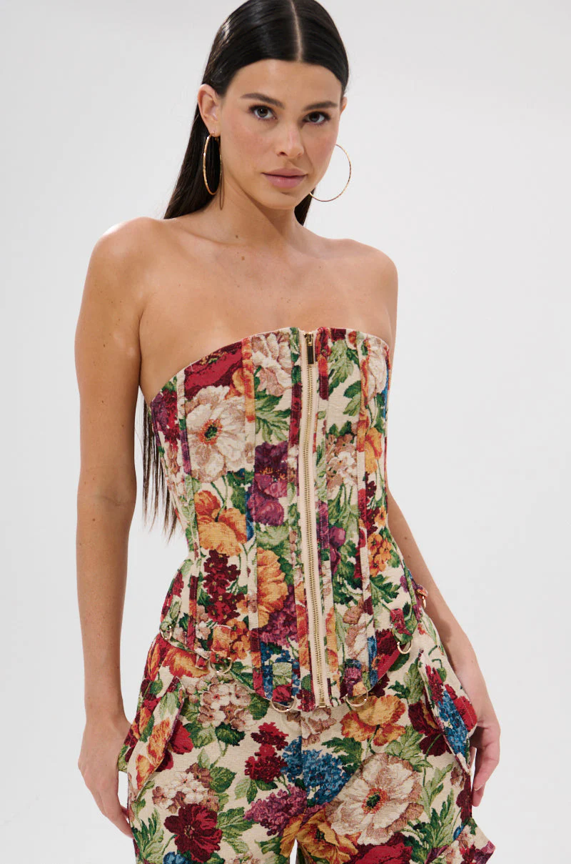 FLORAL FOR DAYS BROCADE CORSET - Image 2