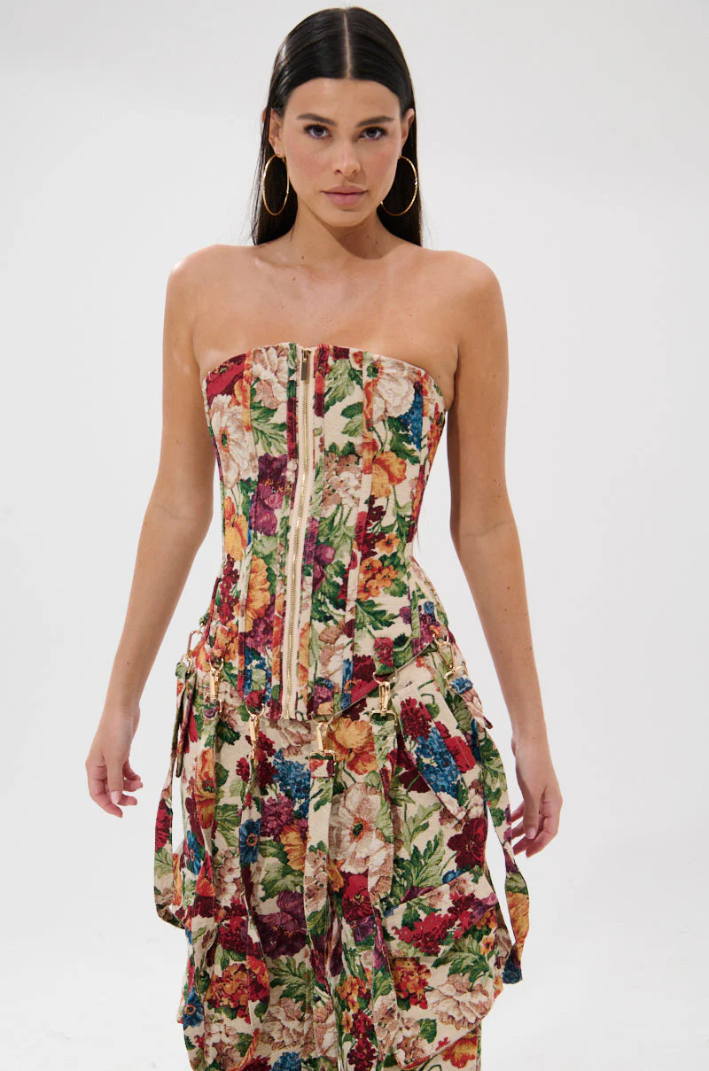 FLORAL FOR DAYS BROCADE CORSET - Image 3