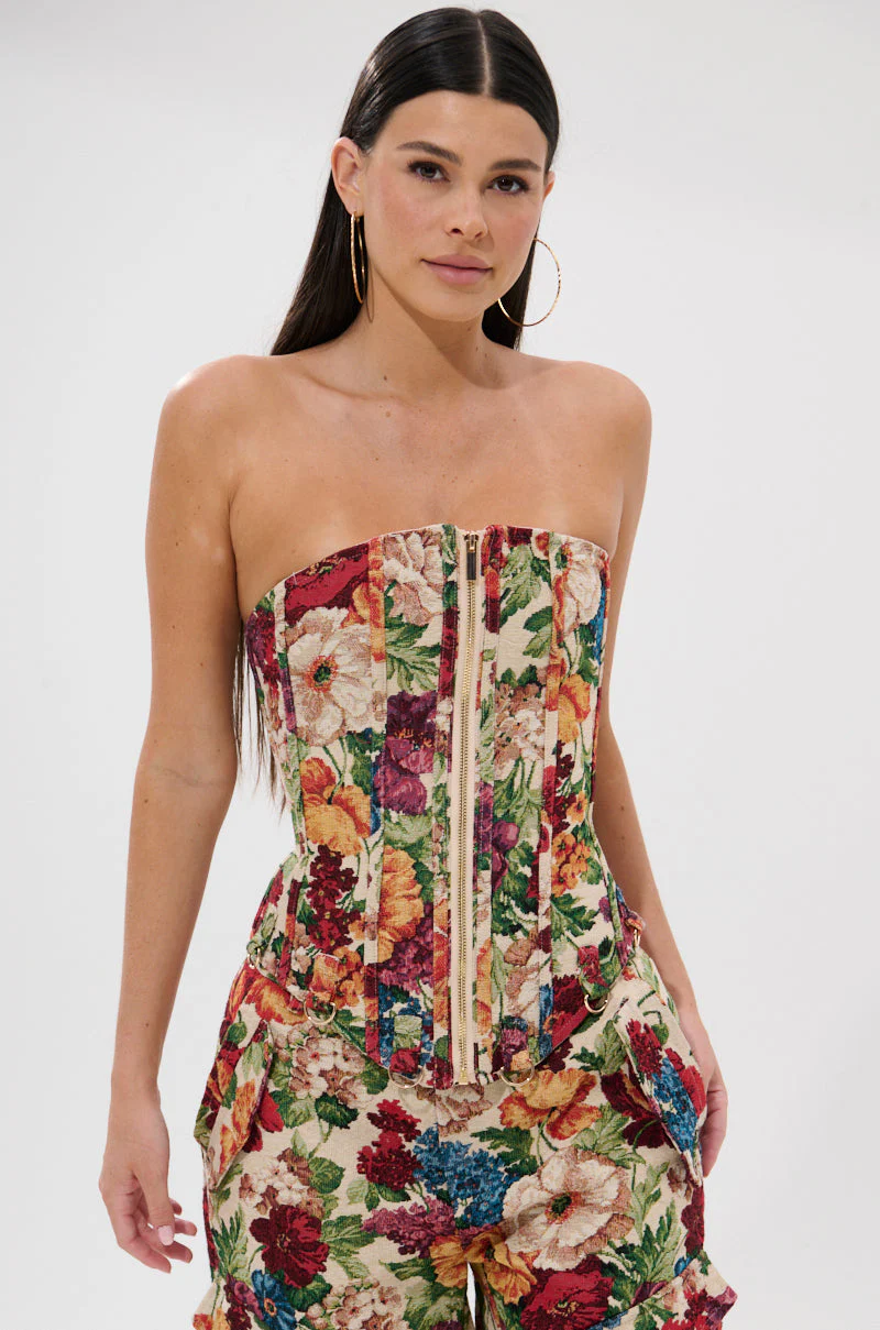 FLORAL FOR DAYS BROCADE CORSET - Image 4