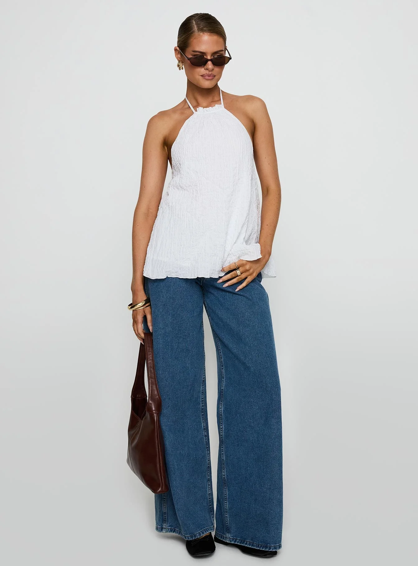 Flutter Halter Top White - Image 3
