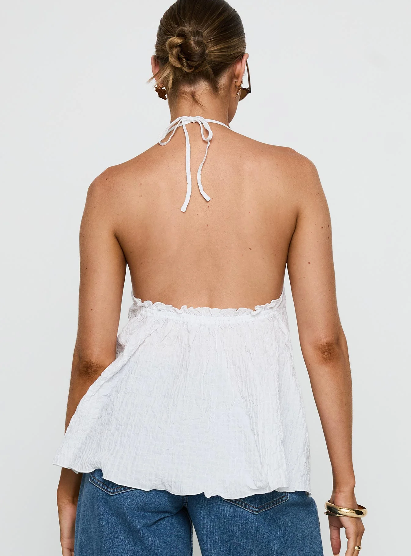 Flutter Halter Top White - Image 5