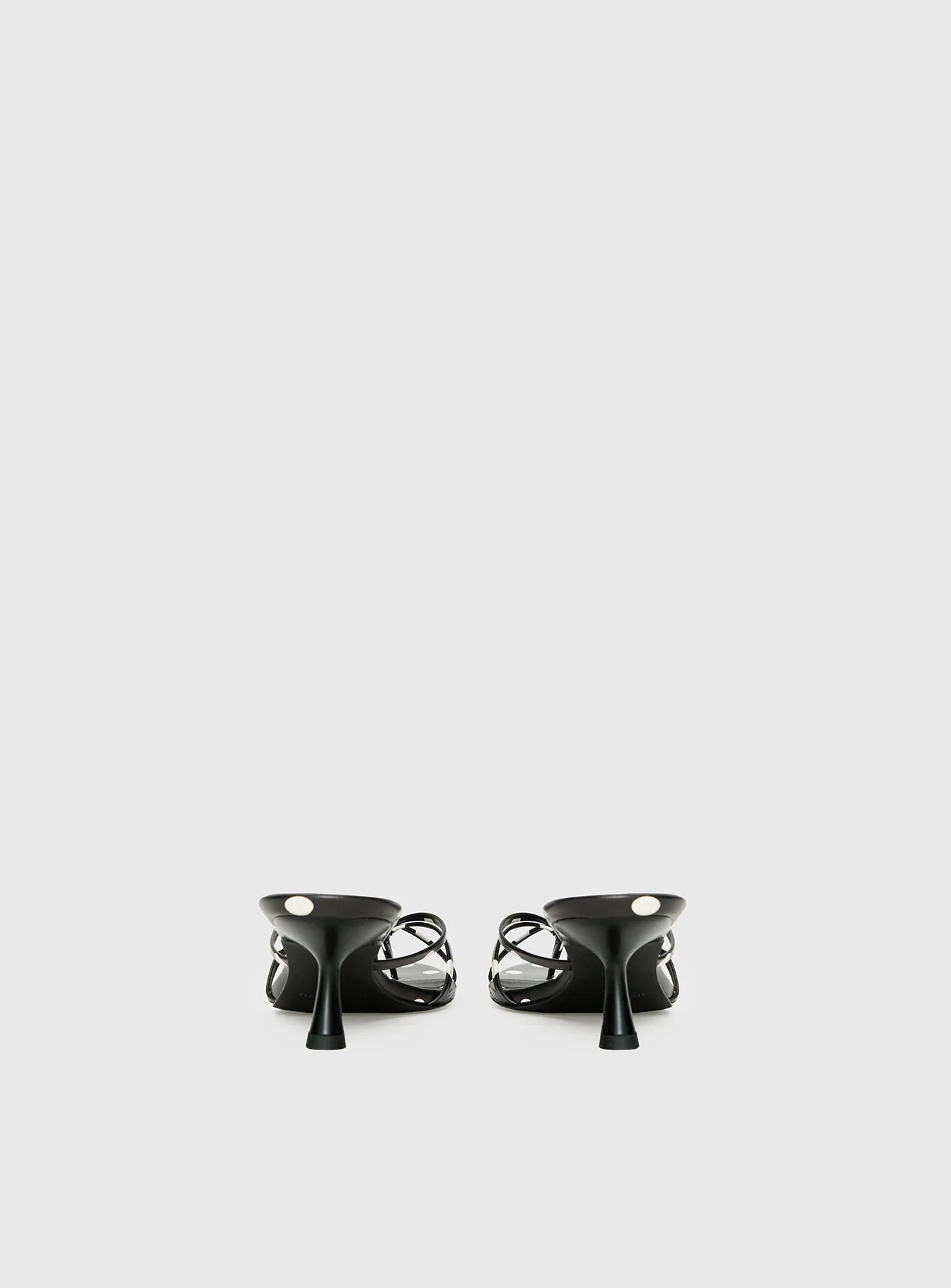 For The Rush Kitten Heels Black Polka - Image 5