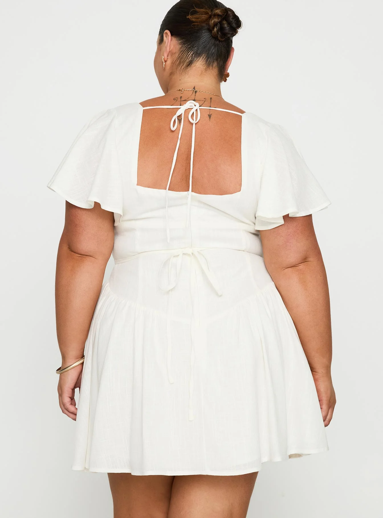 Forever More Mini Dress White Curve - Image 5