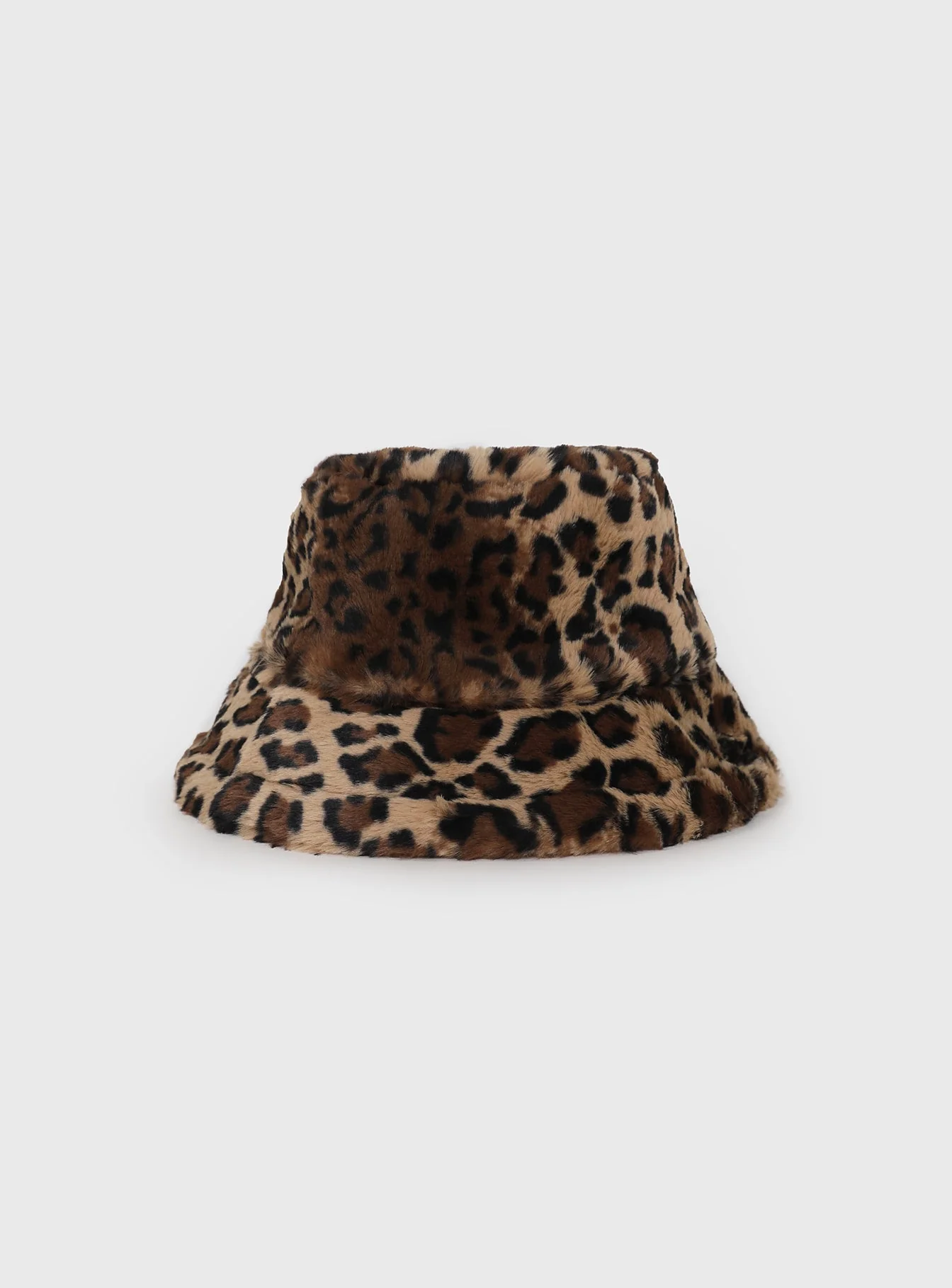 Frankle Faux Fur Bucket Hat Leopard - Image 2