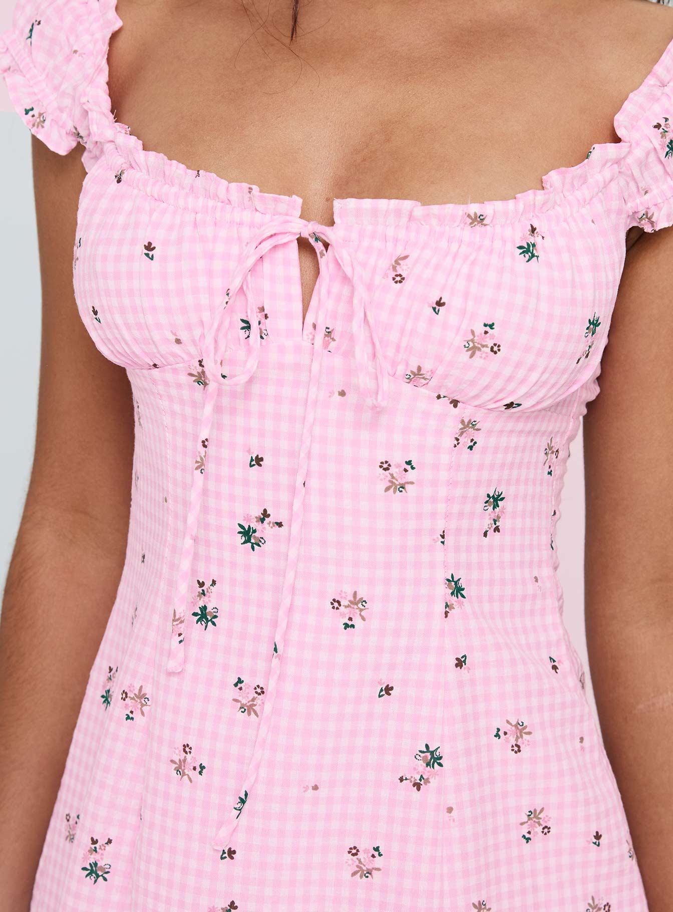 Freija Mini Dress Pink Multi - Image 5