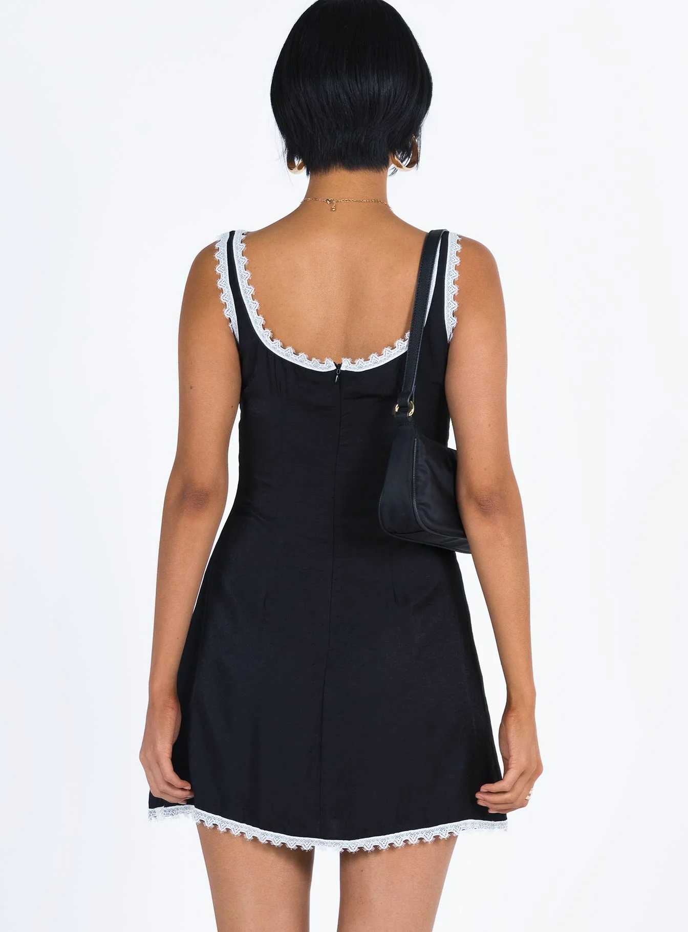 Fyfe Mini Dress Dusty Black - Image 5