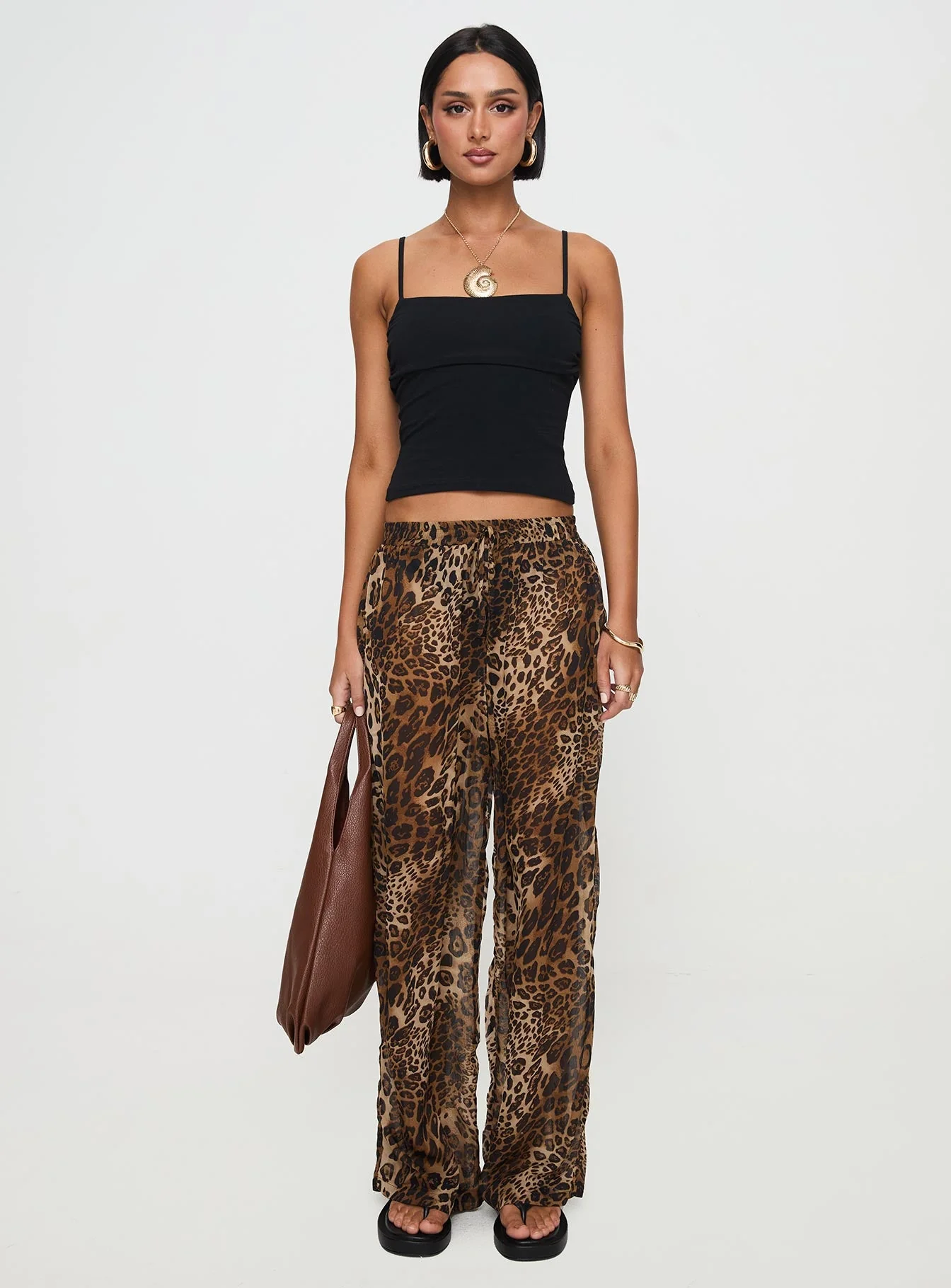 Fyre Wide Leg Pant Leopard - Image 7