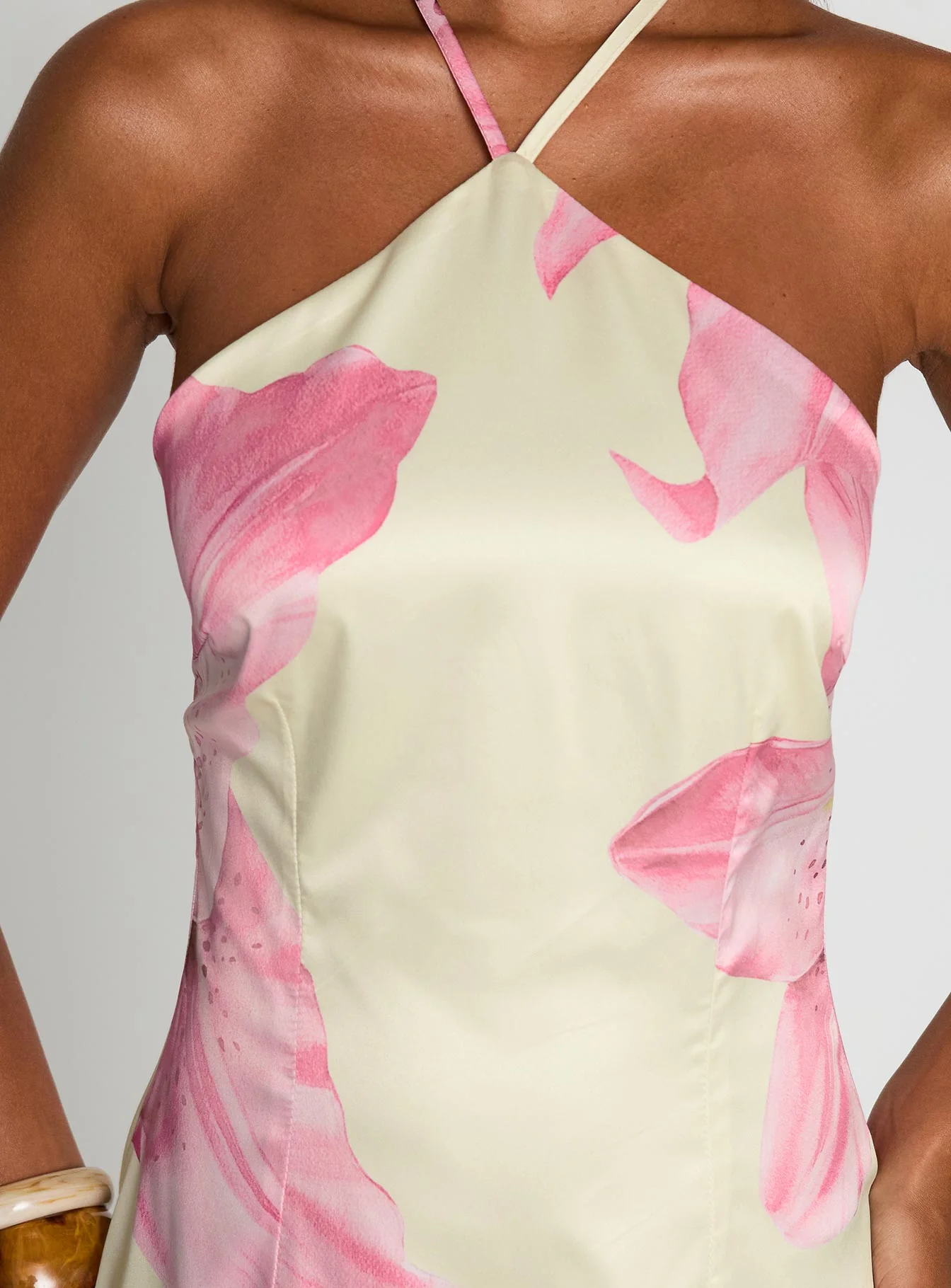 Gardens Of Eden Halter Mini Dress Multi - Image 6