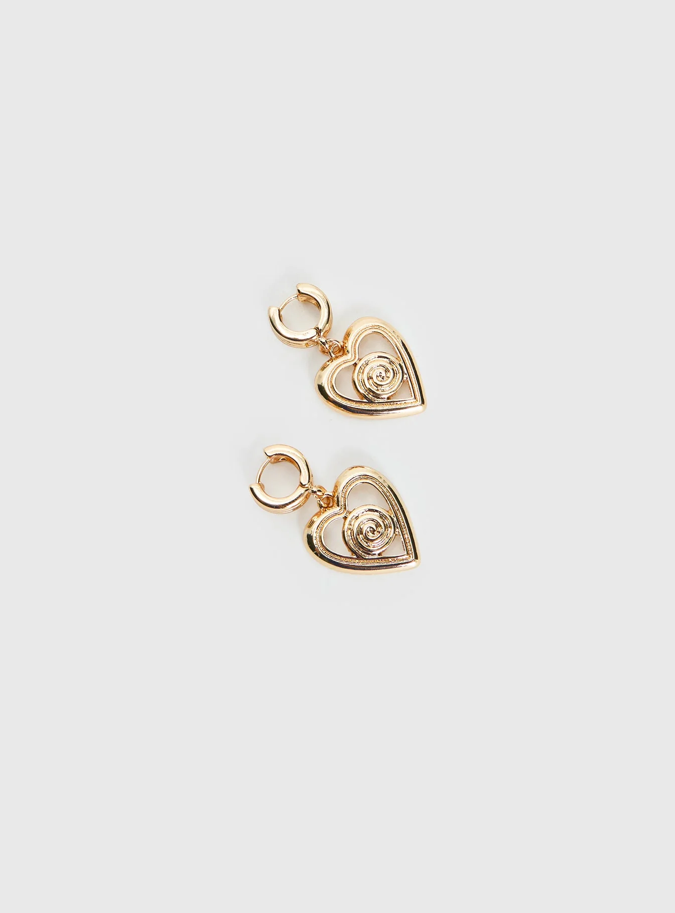 Giabella Heart Earrings Gold - Image 3