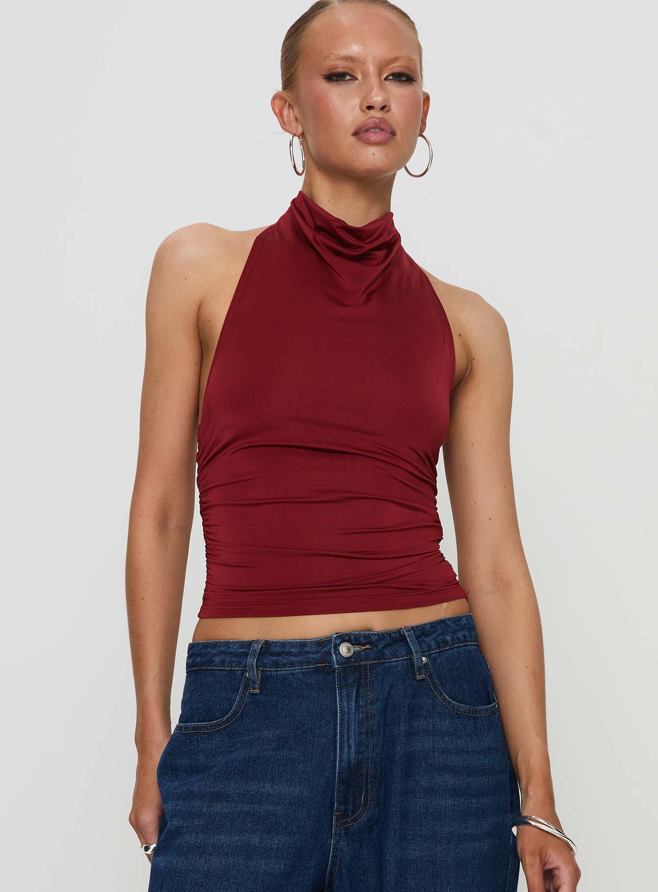 Giggle Top Burgundy - Image 2