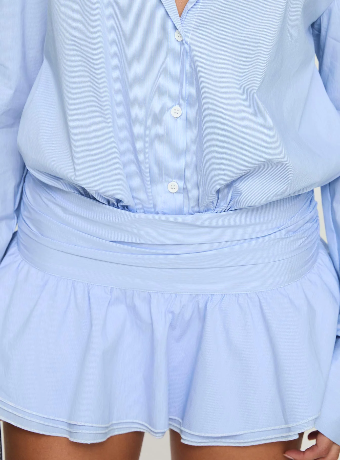 Girls Girls Girls Long Sleeve Mini Dress Blue - Image 6