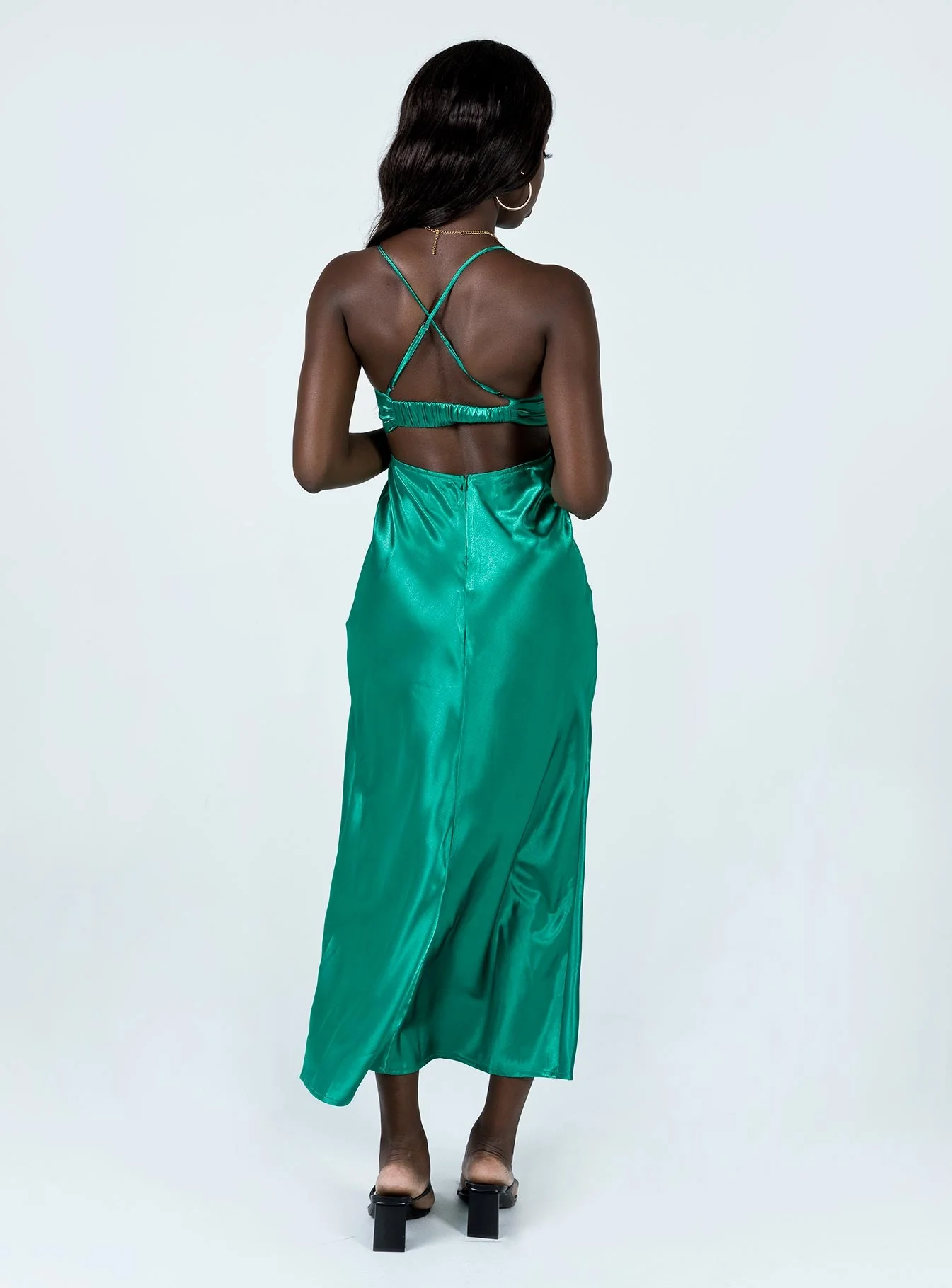 Giselle Midi Dress Green - Image 5
