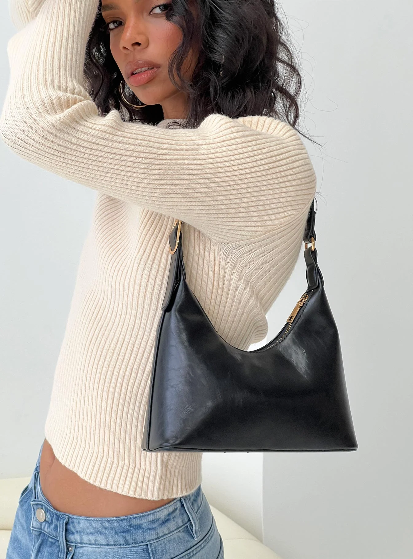 Glazier Shoulder Bag Black - Image 5