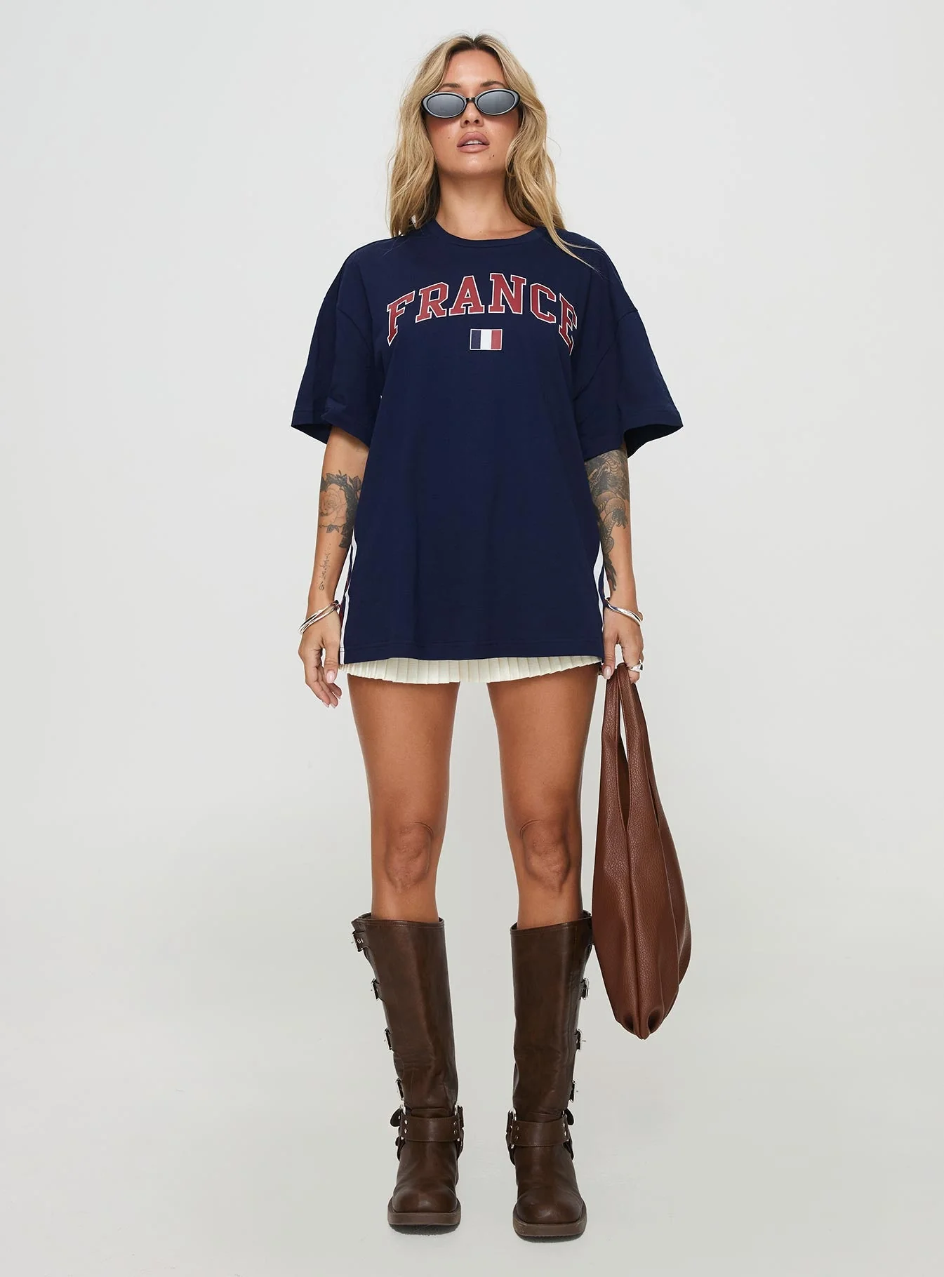 Goal France Oversized Tee Blue - Image 7