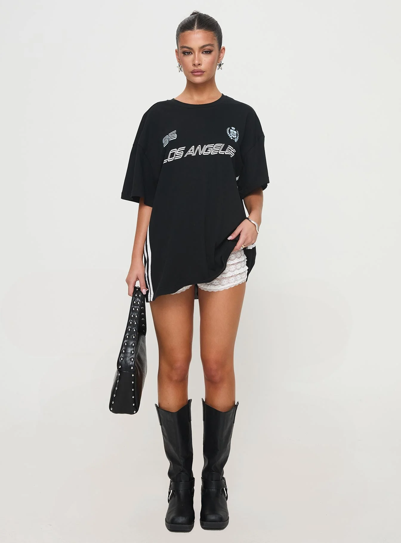 Goal La Oversized Tee Black - Image 8