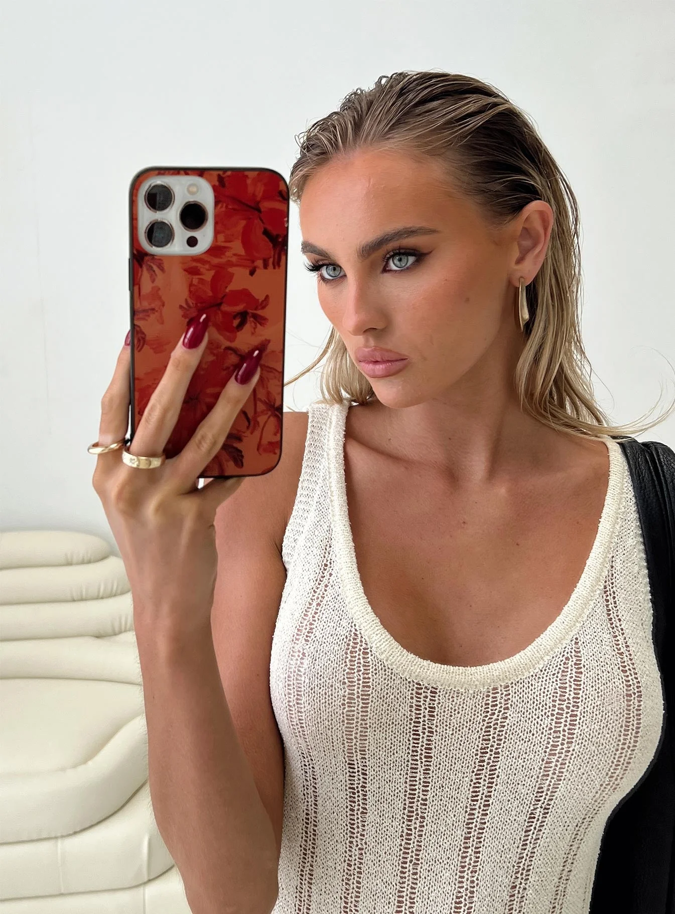 Golden Days iPhone Case Orange - Image 3