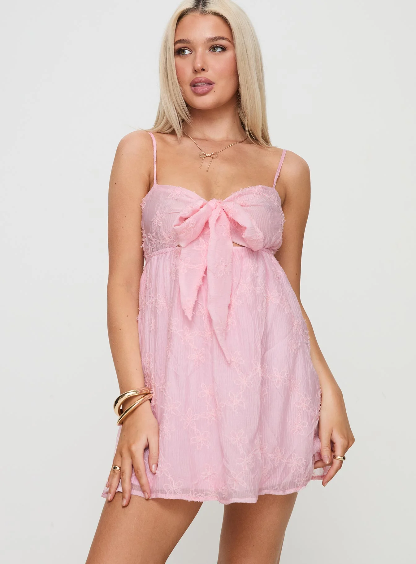 Granno Mini Dress Pink - Image 2