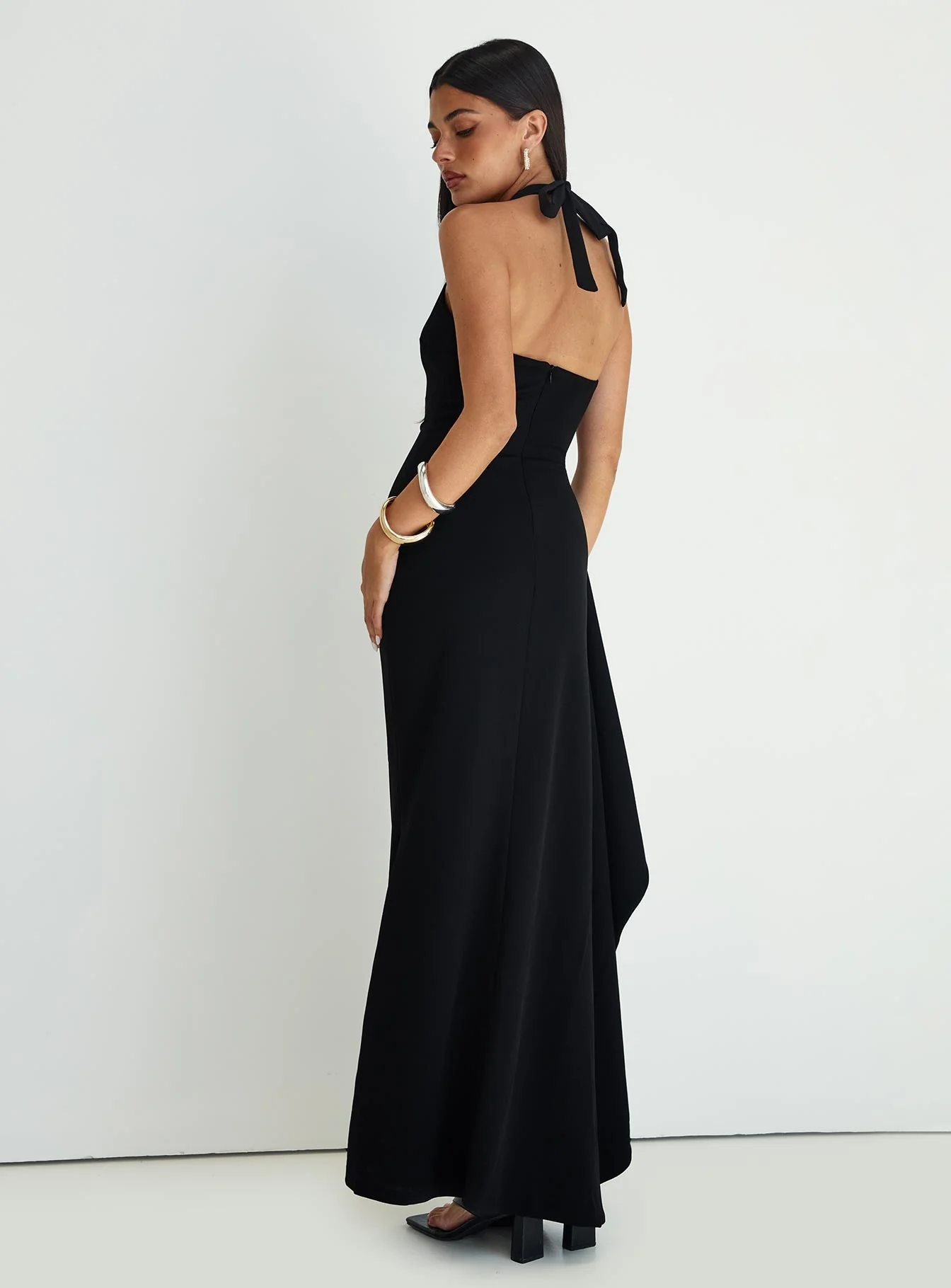 Guisefene Halter Maxi Dress Black - Image 4