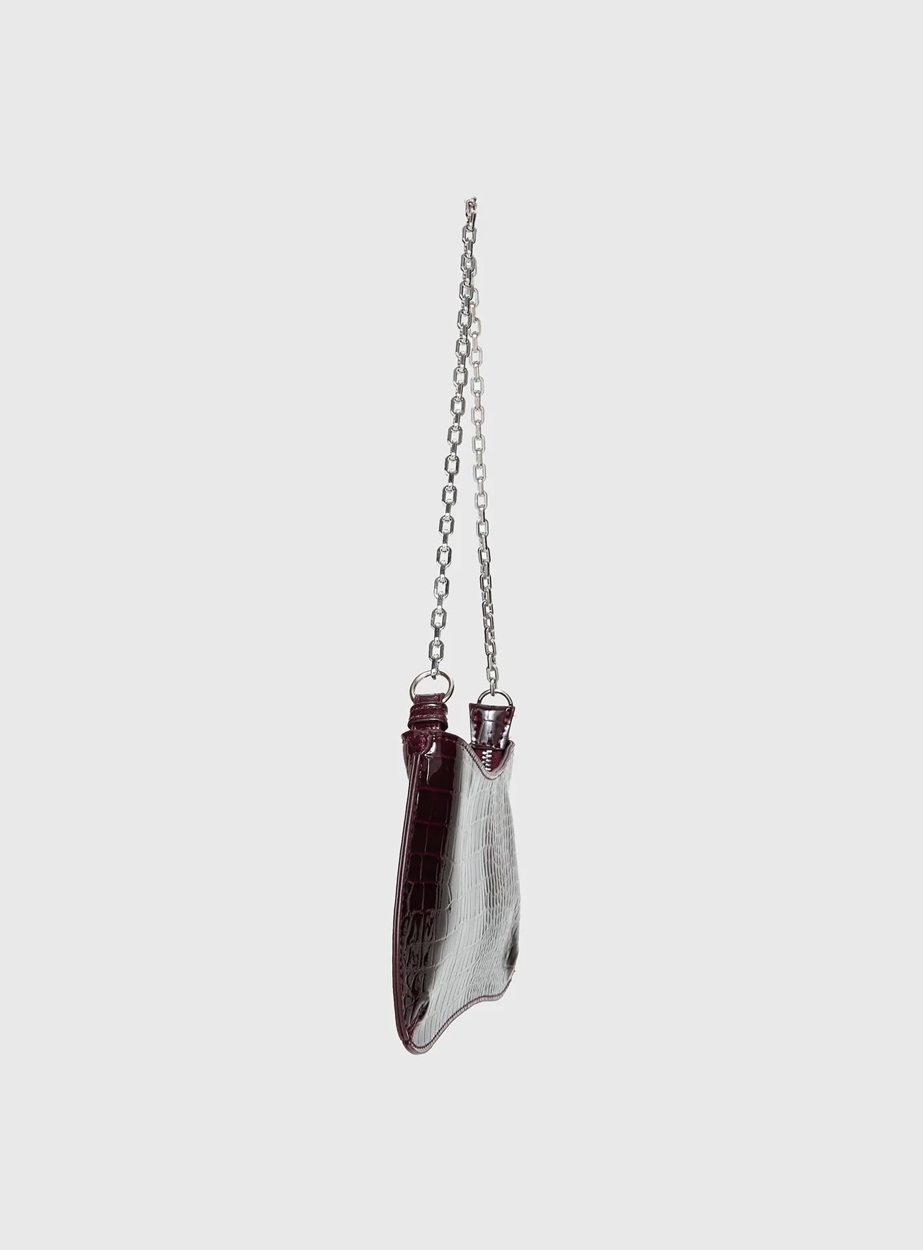 Gwynne Faux Leather Shoulder Bag Cherry Lacquer - Image 3