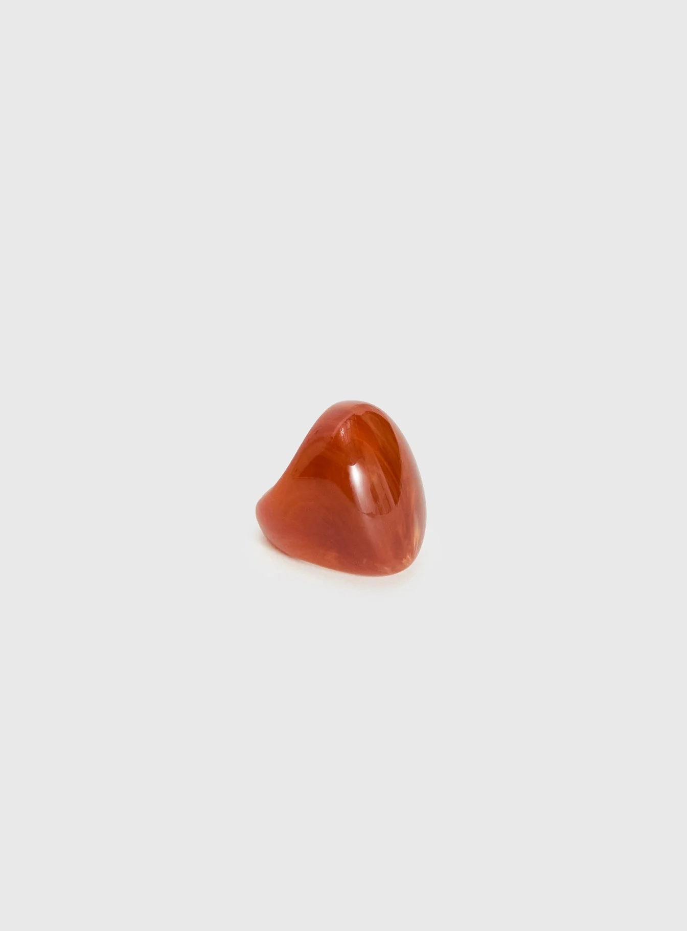 Hailley Resin Statement Ring Brown - Image 2