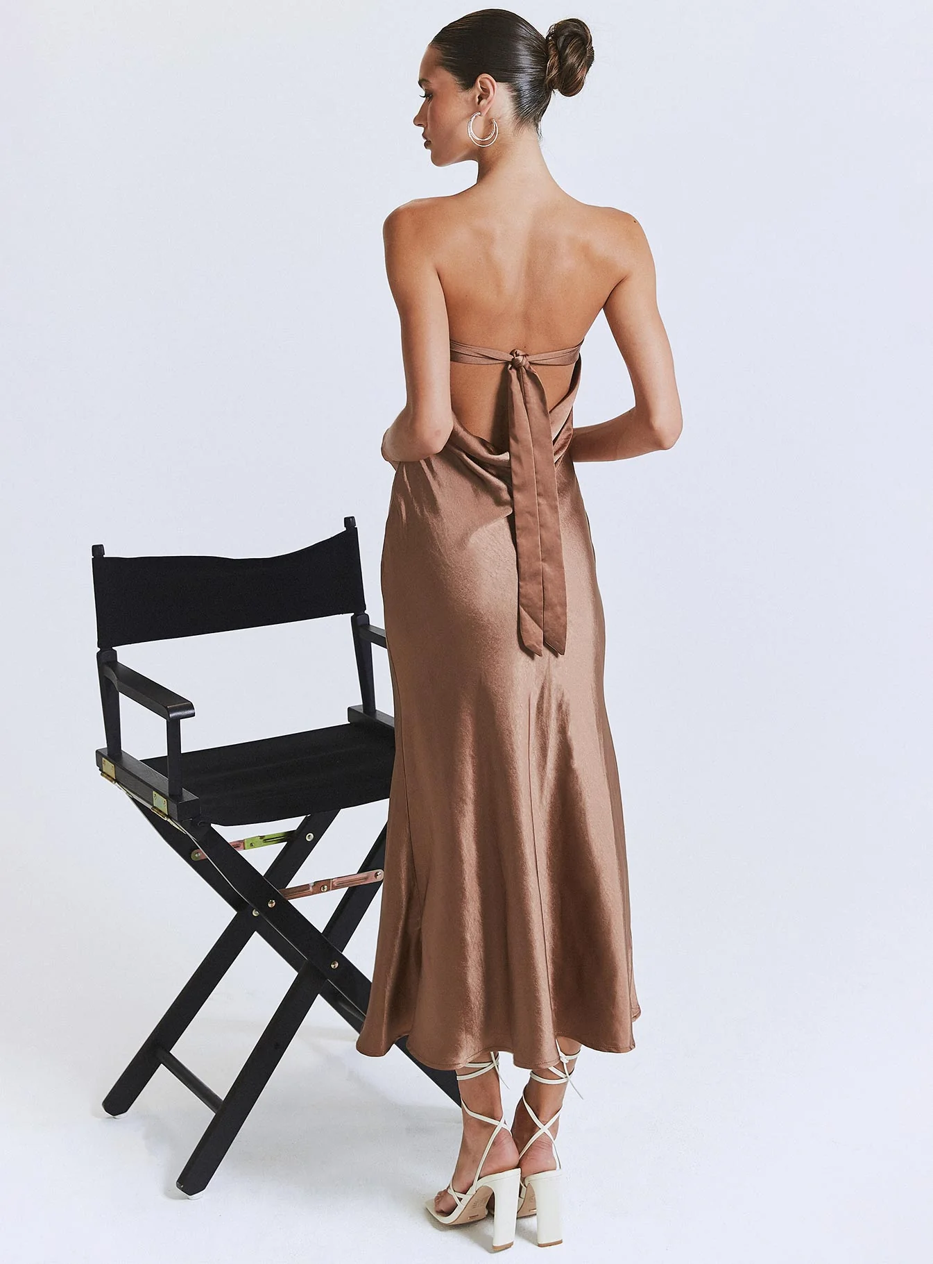 Haley Maxi Dress Brown - Image 2