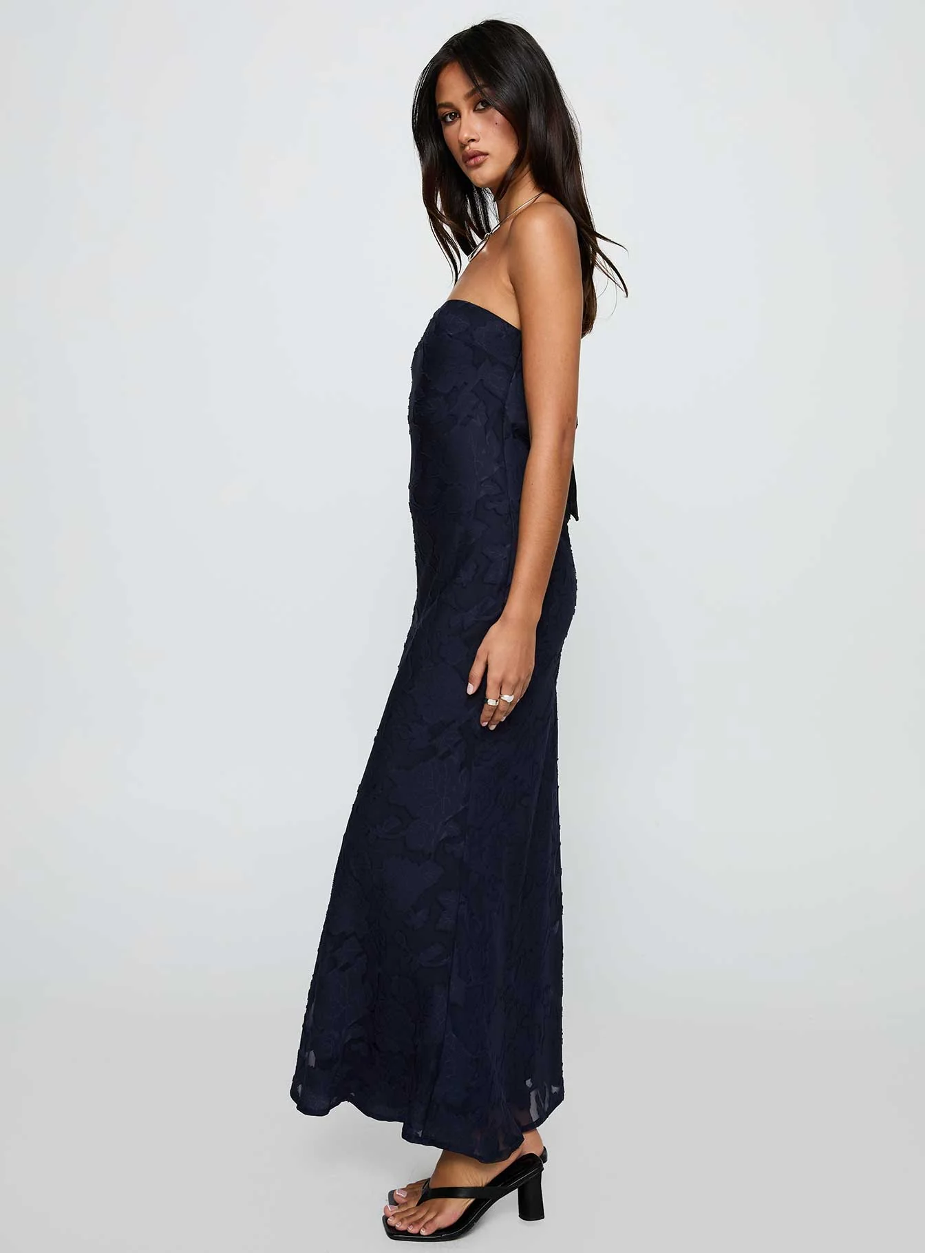 Haley Maxi Dress Navy - Image 3