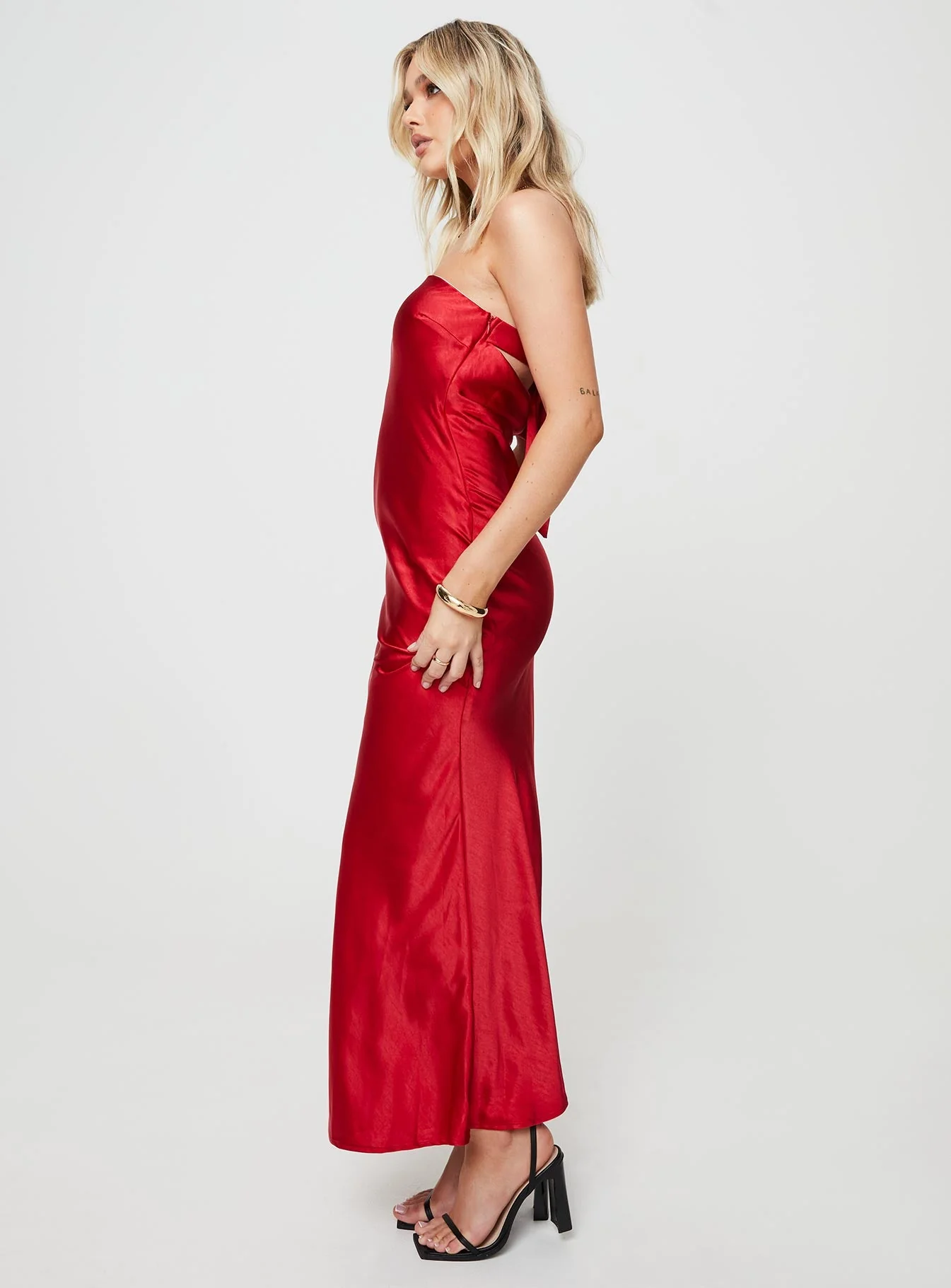 Haley Maxi Dress Red - Image 4