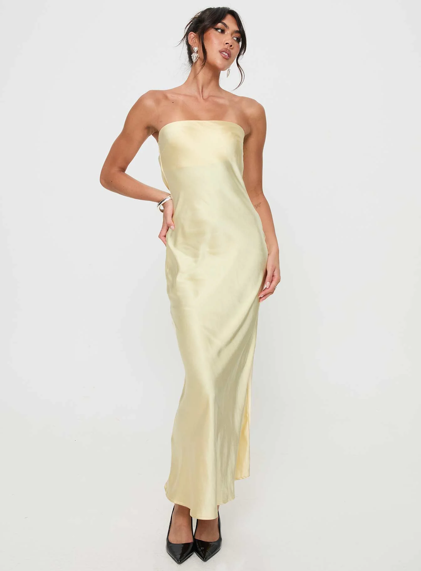 Haley Maxi Dress Yellow - Image 3